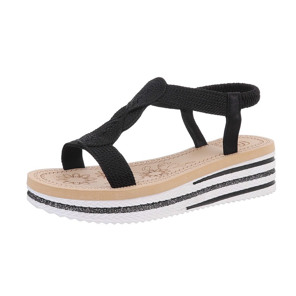 Ital-Design Damen Freizeit Plateausandaletten (86526968) Keilabsatz/Wedge K günstig online kaufen