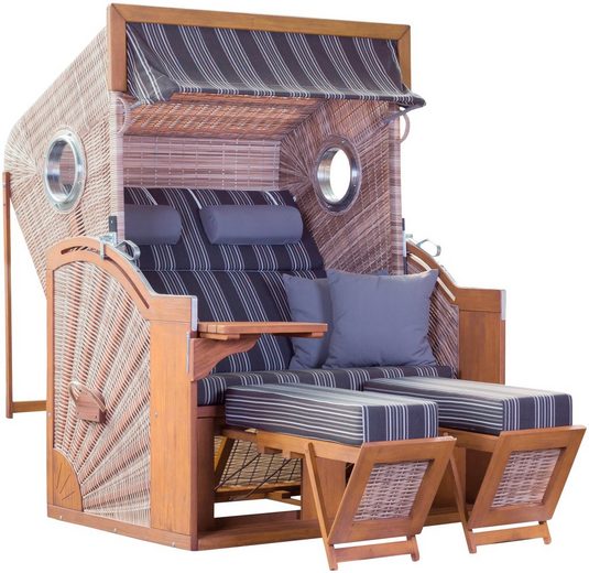 DEVRIES Strandkorb »TRENDY PURE Seaside XL«, BxTxH 135x92x165 cm