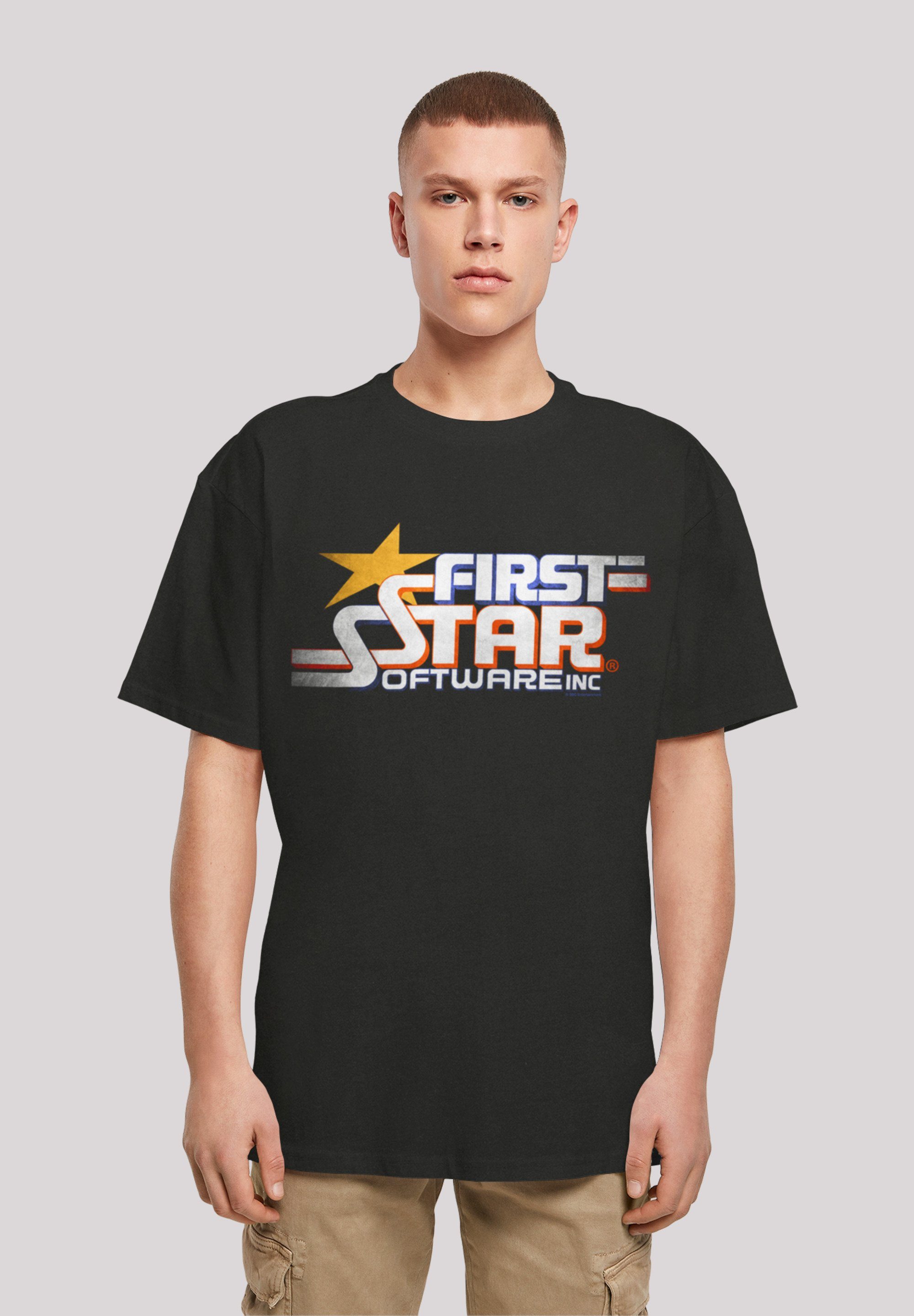 F4NT4STIC T-Shirt FIRSTSTAR Inc Retro Gaming SEVENSQUARED Print schwarz