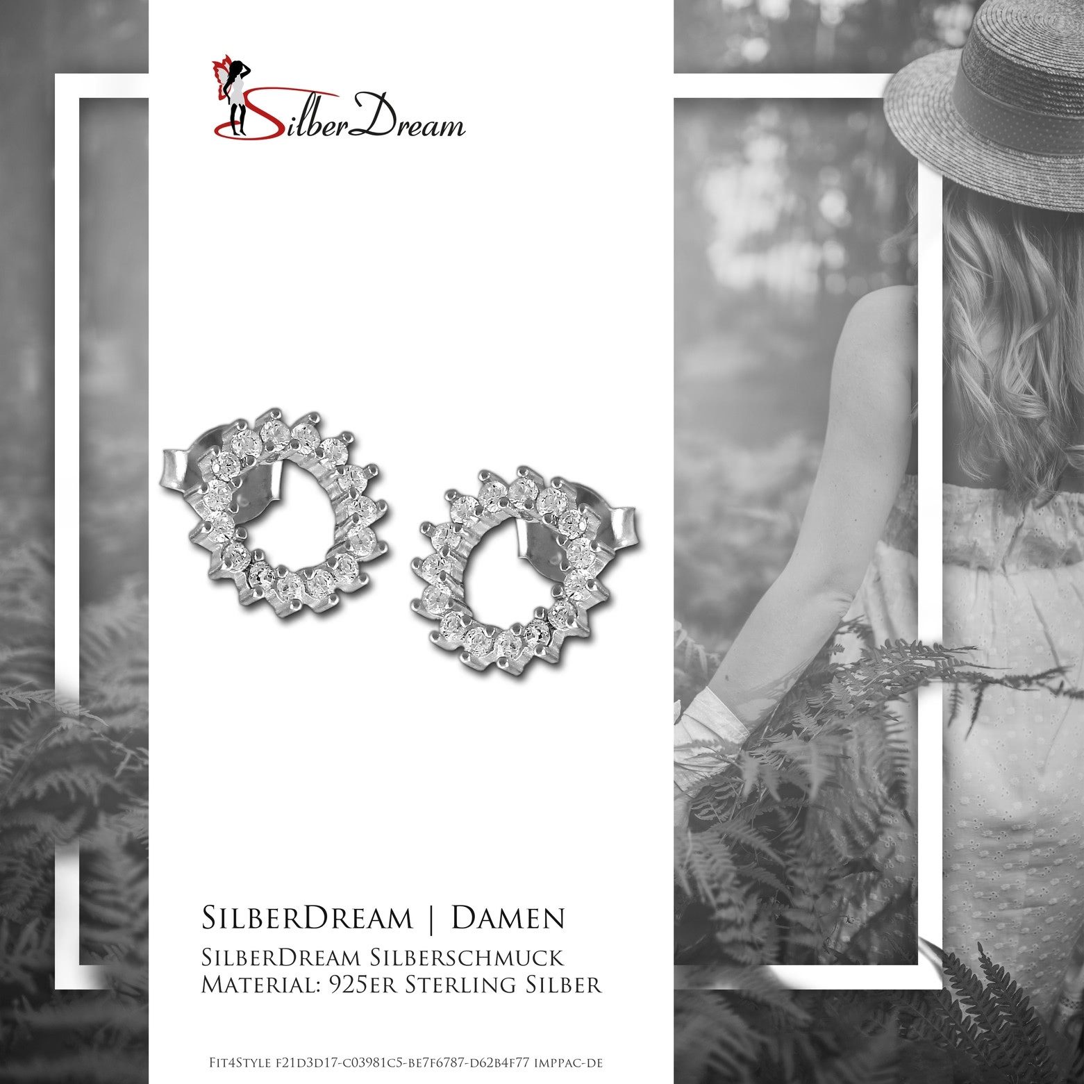 SilberDream Paar Ohrstecker SilberDream weiß Sonnenkranz Ohrringe (Ohrsteck günstig online kaufen