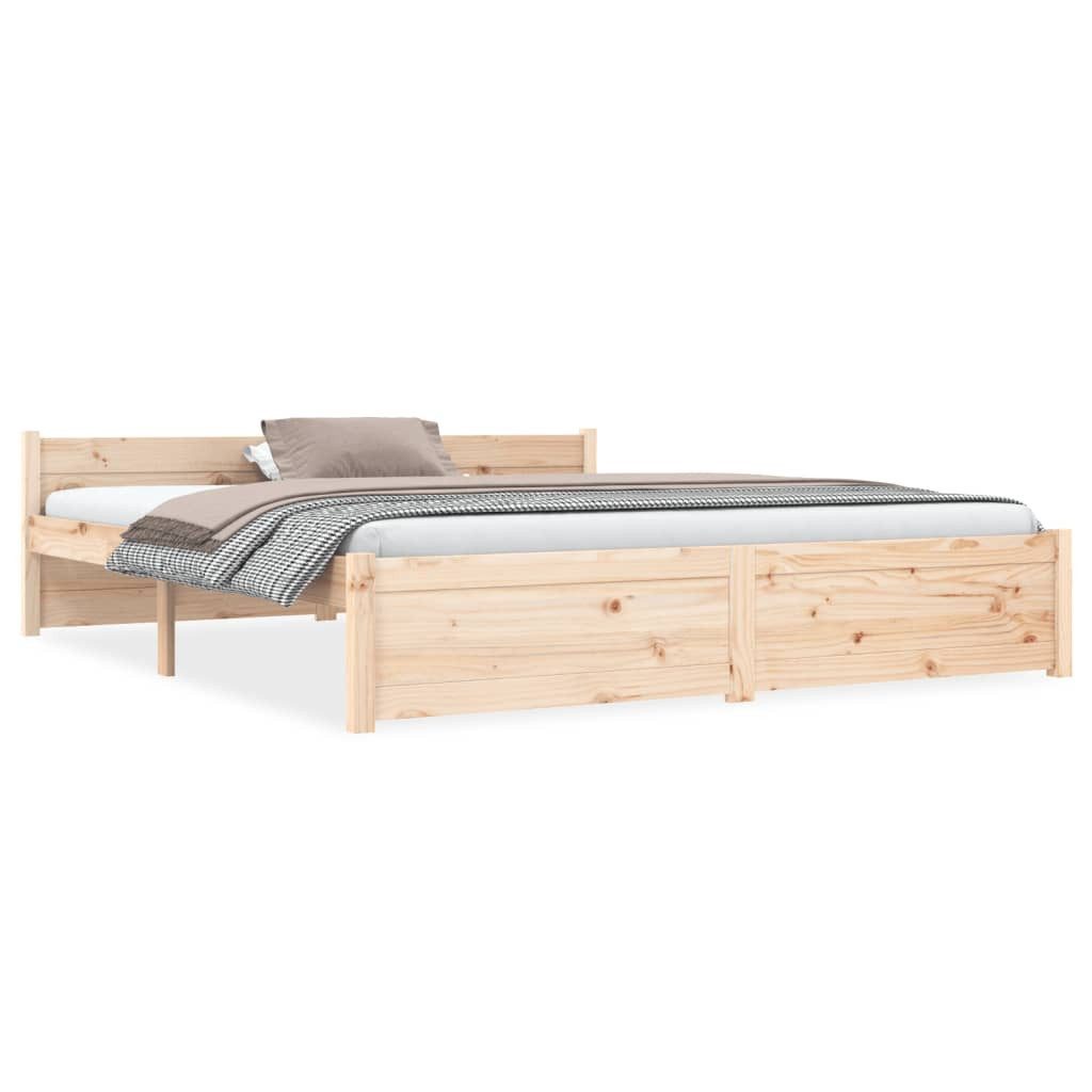 vidaXL Bett, Massivholzbett 150x200 cm günstig online kaufen