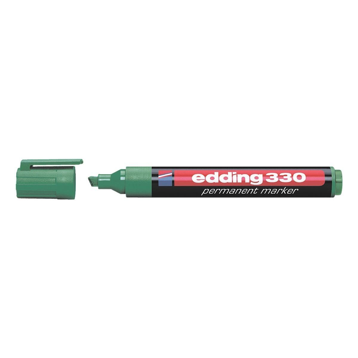 edding Permanentmarker 330, (1-tlg), geruchsarm grün