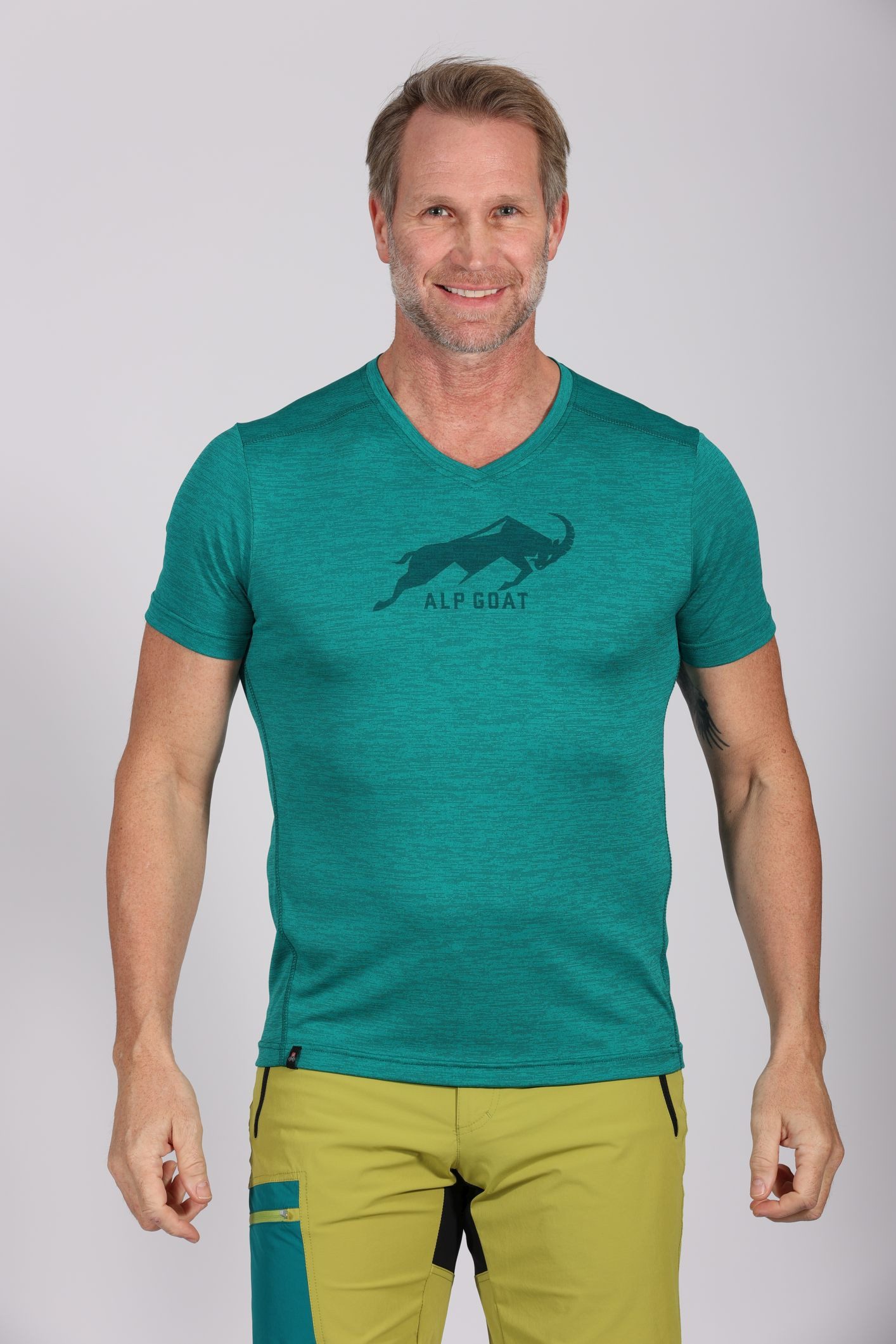 Maul Kurzarmhemd Spike fresh - T-Shirt mit Prin GREEN