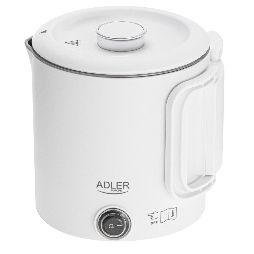 ADLER EUROPE Reise-Wasserkocher AD 1388w, 0,8 l, 650 W, im Reisedesign platzsparend zusammenklappbar
