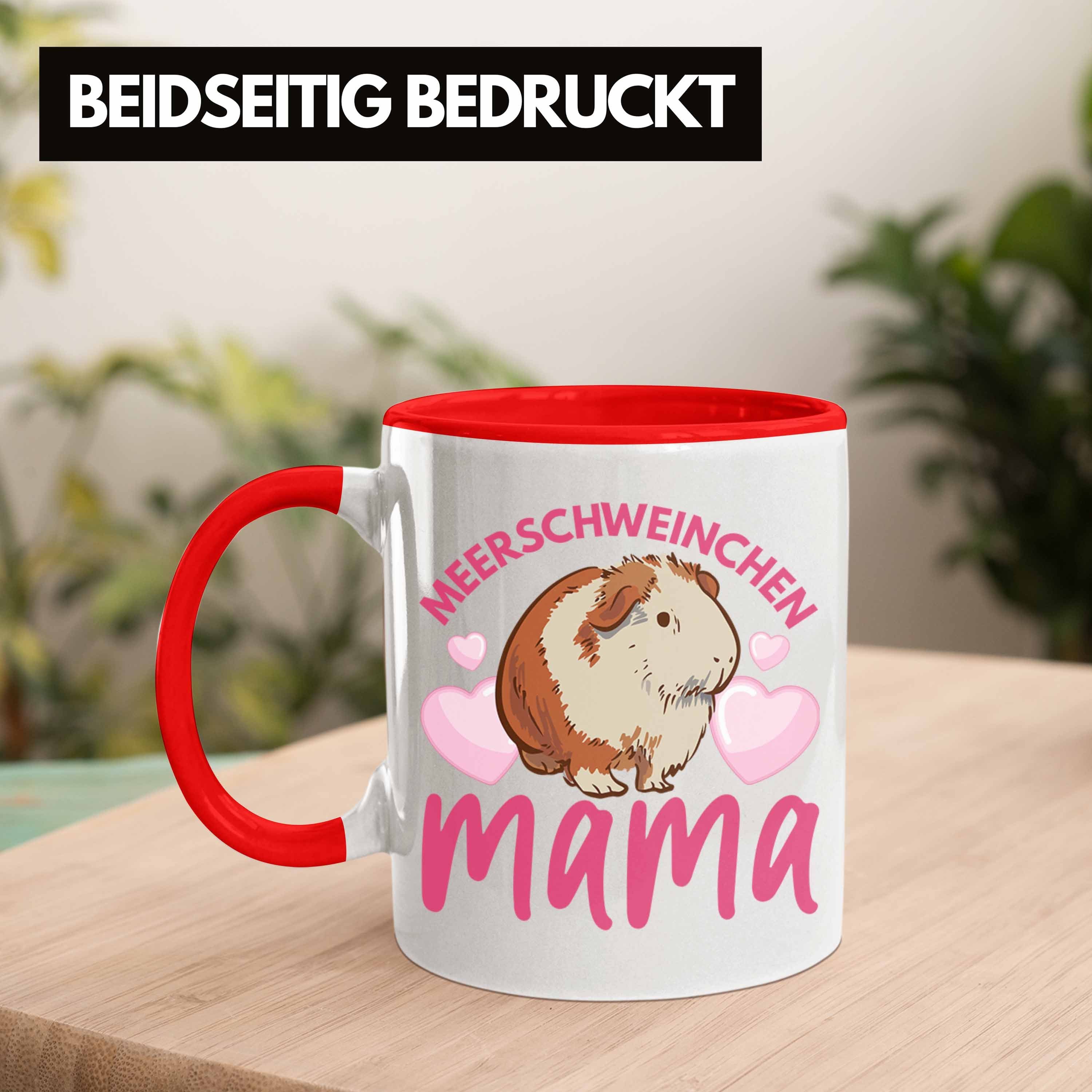 Tasse Tasse Meerschweinchen Geschenk Trendation Spruch Mädchen Rot - Trendation Mama Muttertag