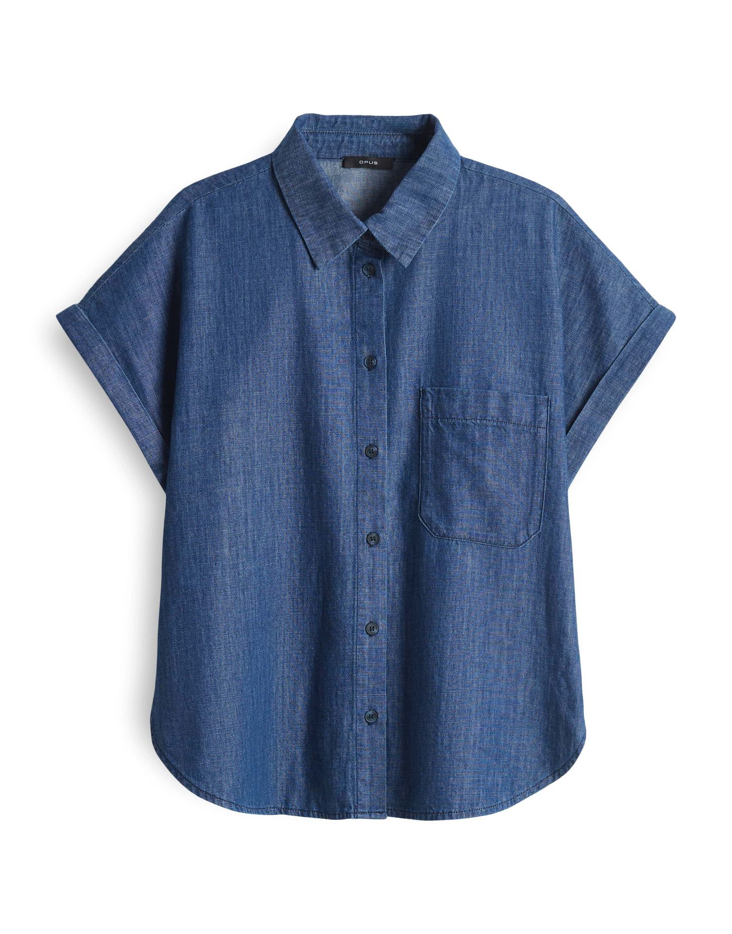 Kurzarmbluse FOLMES aus Chambray