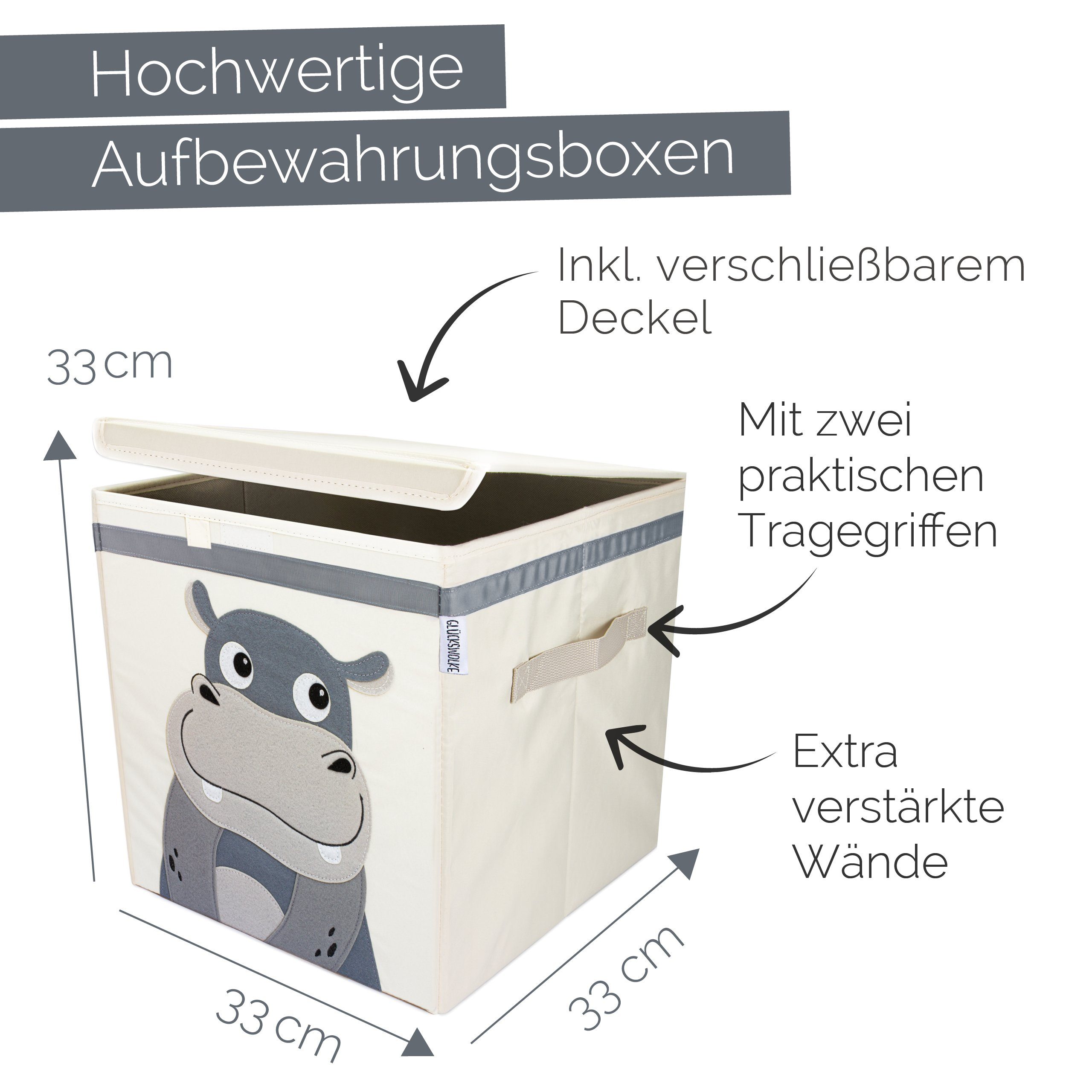 GLÜCKSWOLKE Aufbewahrungsbox Kinder - 15 Motive günstig online kaufen