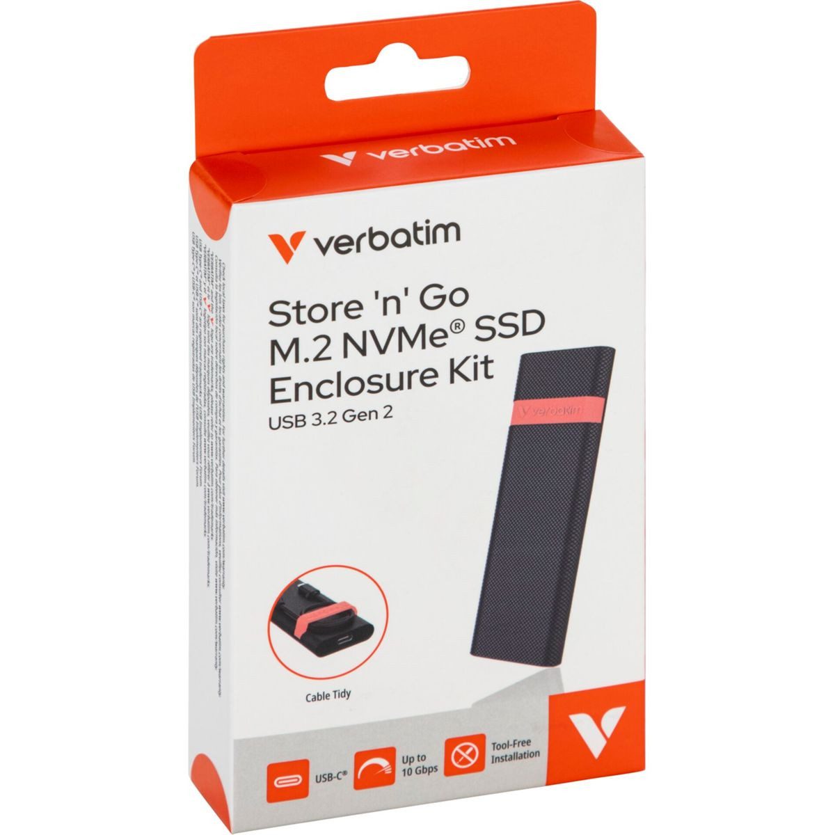 Verbatim Festplatten-Gehäuse Secure Enclosure Kit Keypad Access USB 3.2 Gen 2