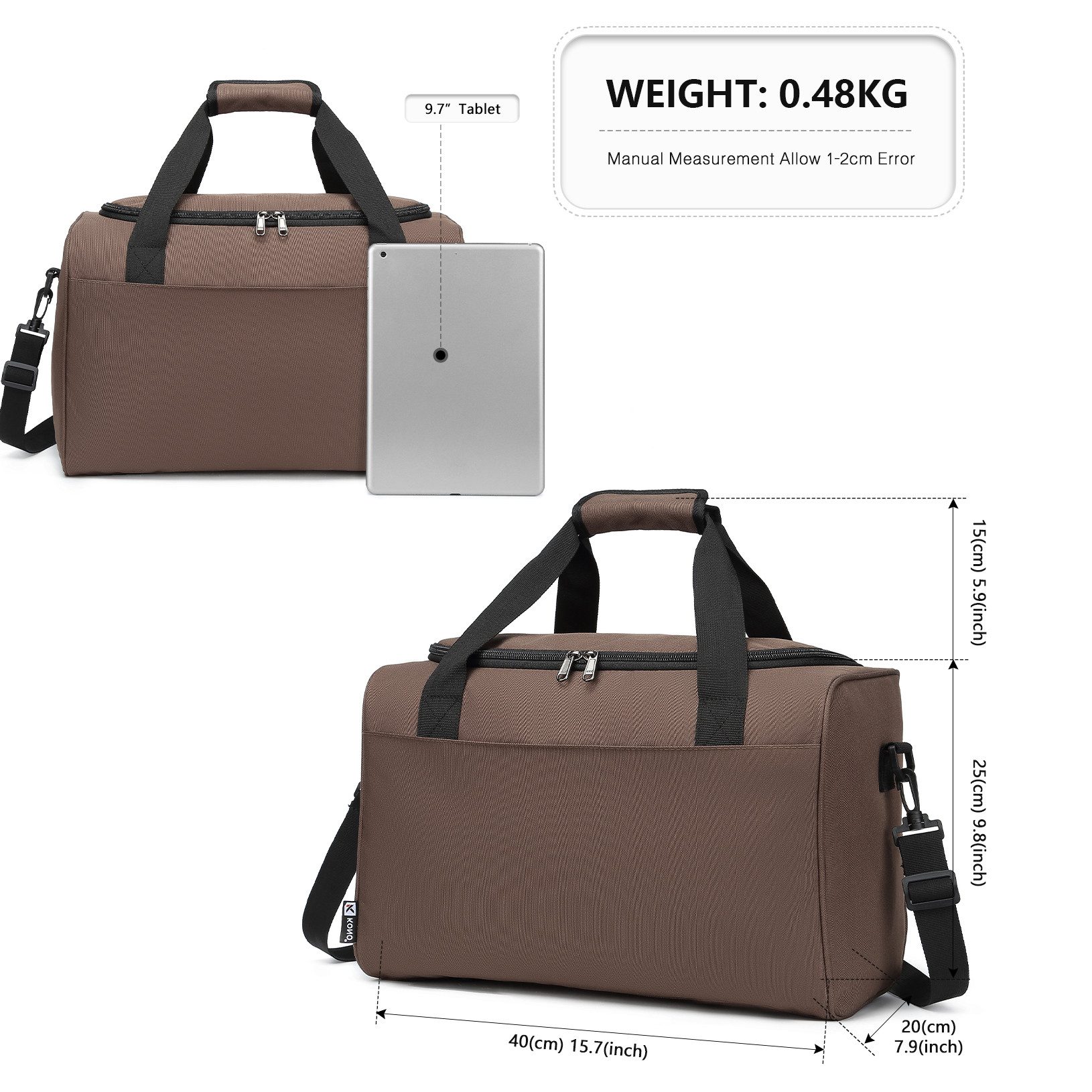 KONO Sporttasche Ryanair 40x20x25 Handgepäck Tasche für Flugzeug Reisetasch günstig online kaufen