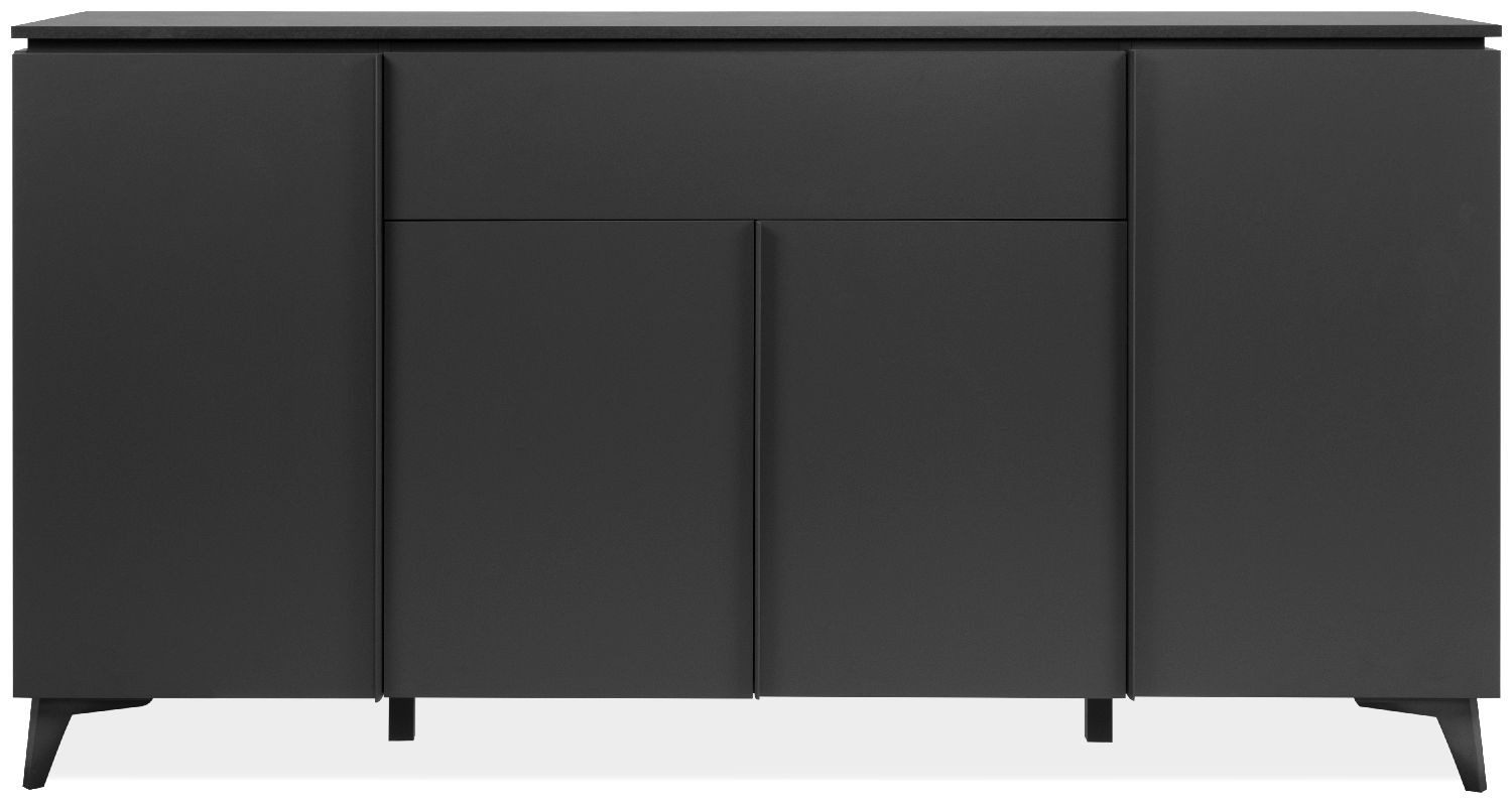 Finori Sideboard Bertrix 51A, Schiefer dunkel, anthrazit, Modern, MADE IN GERMANY, 177 x 92 x 40 cm