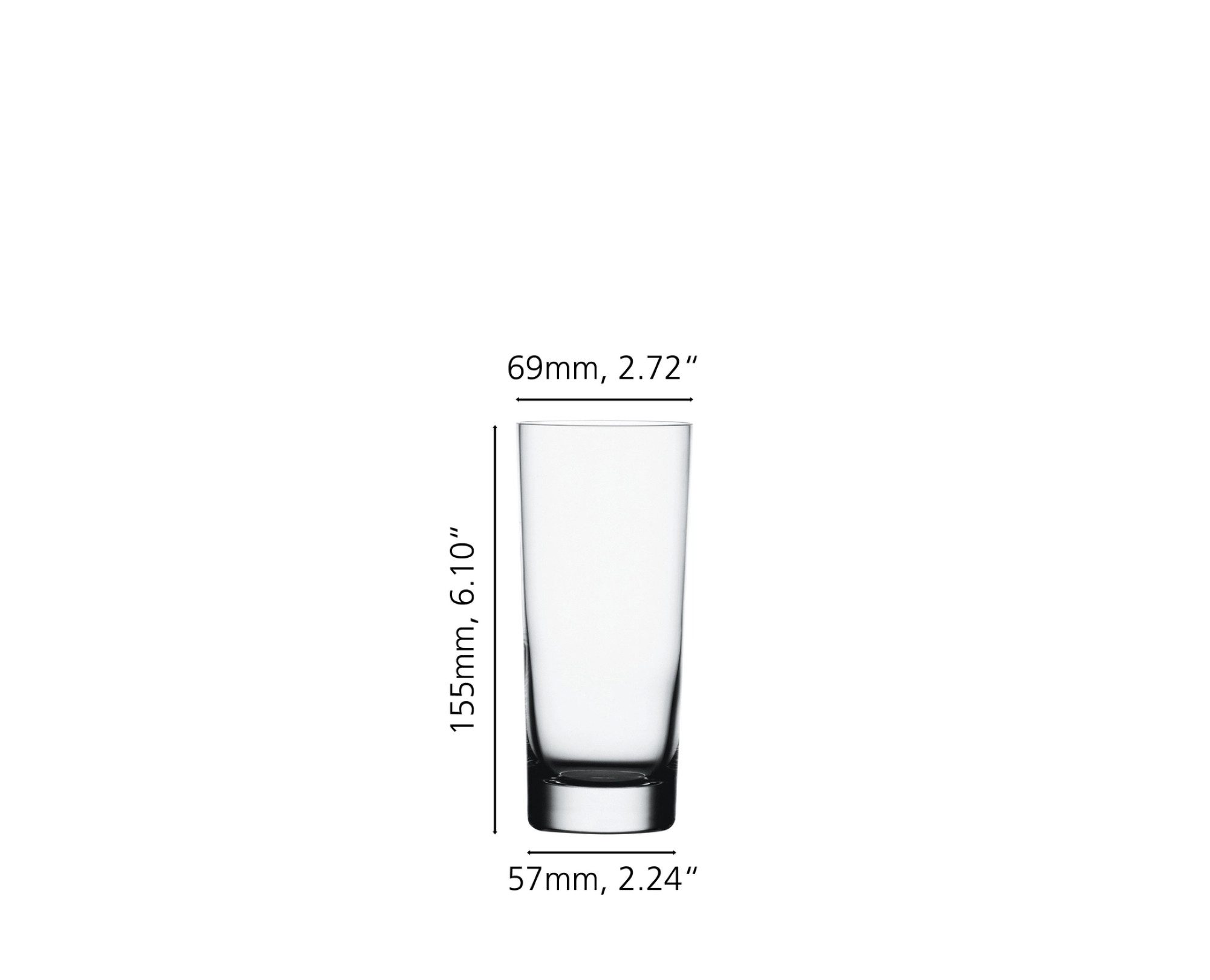 SPIEGELAU Longdrinkglas SpiegelauClassic Bar Longdrink 4er Set, Kristallglas