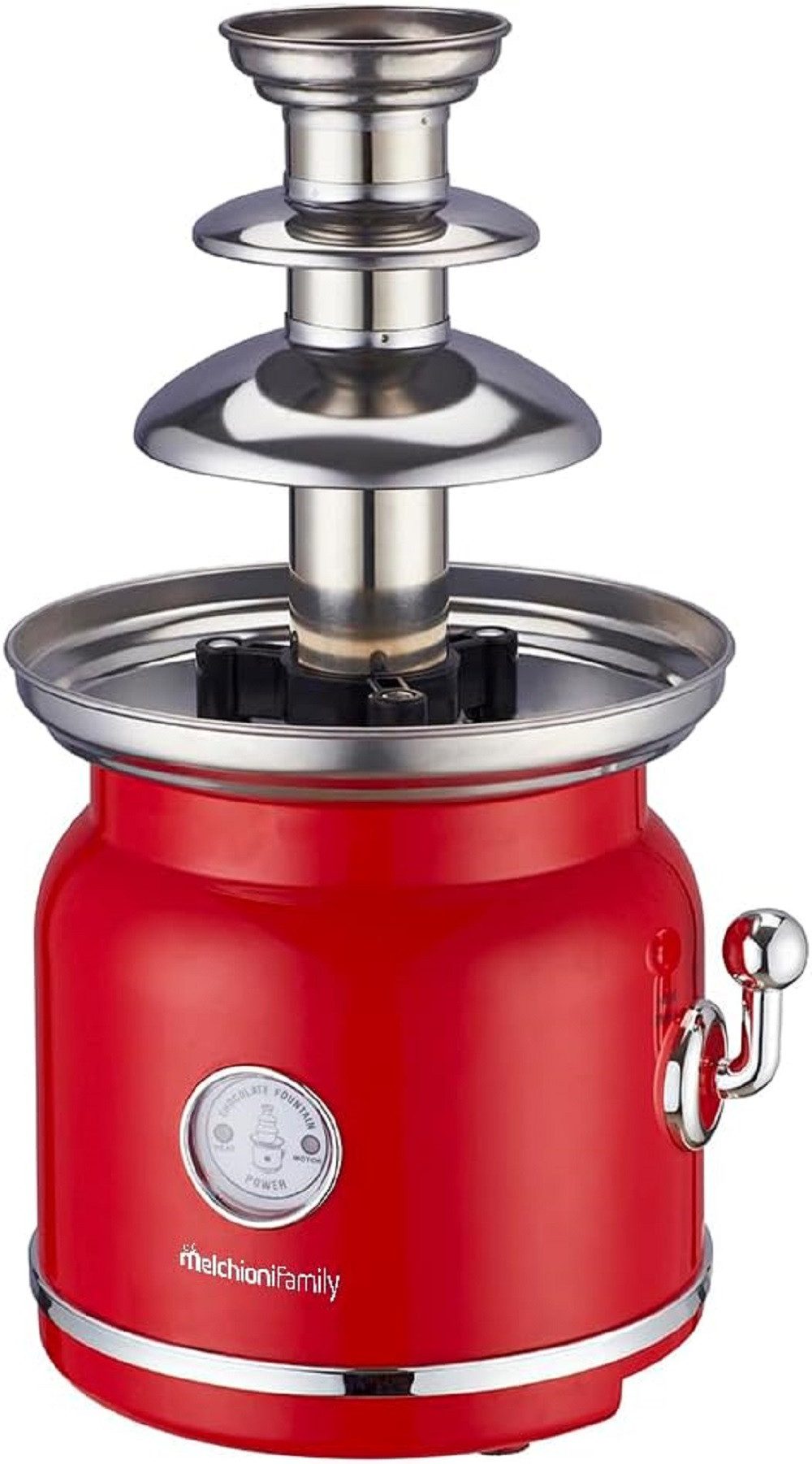 Melchioni Schokoladenbrunnen Schokoladenbrunnen Choco mit 3 Stufen, mit Heizfunktion 90W