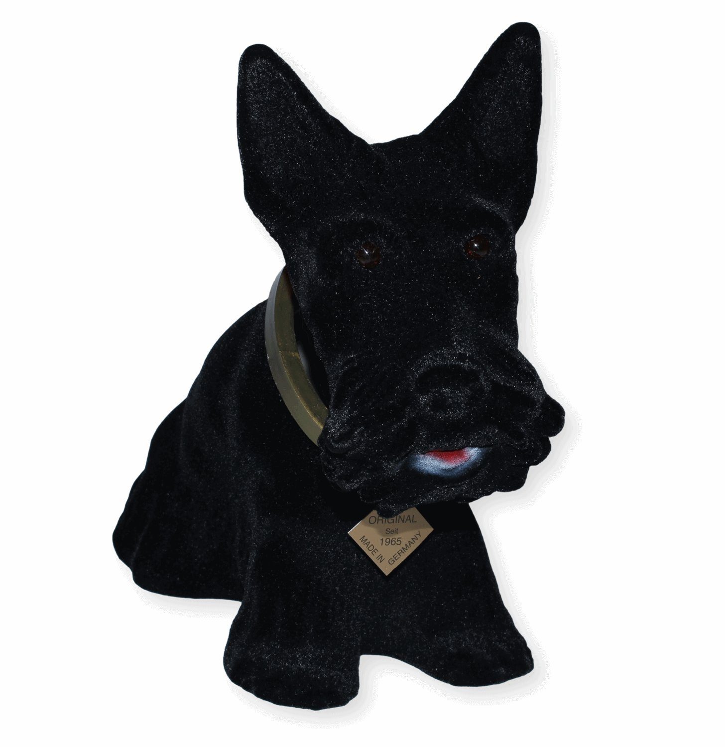 Rakso Oskar Schneider GmbH Tierfigur Wackelfigur Scottish Terrier H 22 cm schwarz groß mit Wackelkopf