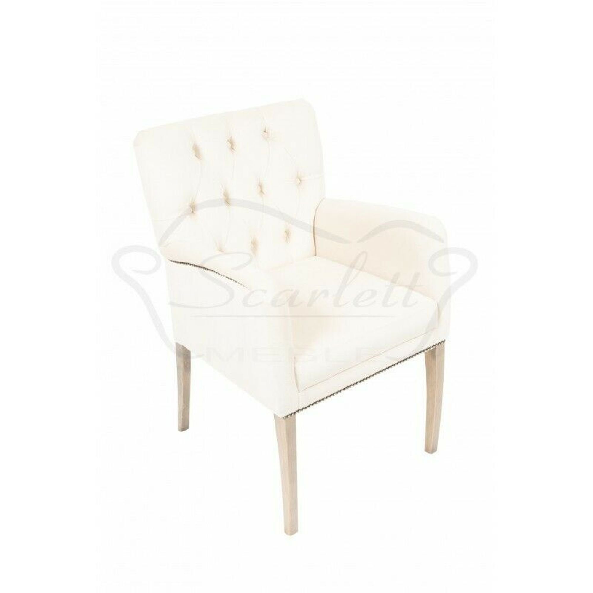 Stuhl, Garnitur Polster 2x Stuhl Design Hotel Chesterfield Textil JVmoebel Gruppe Neu Set Stühle