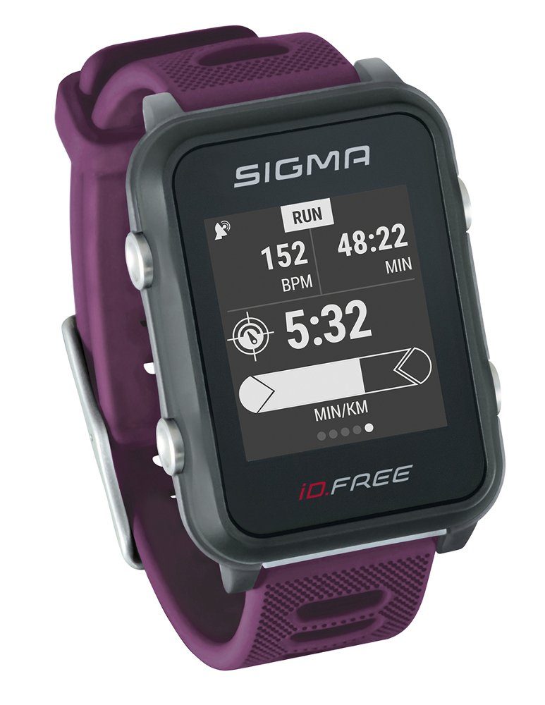 SIGMA Sportuhr Multifunktional iD.FREE Crash Sensor GPS Navigation Höhenmesser