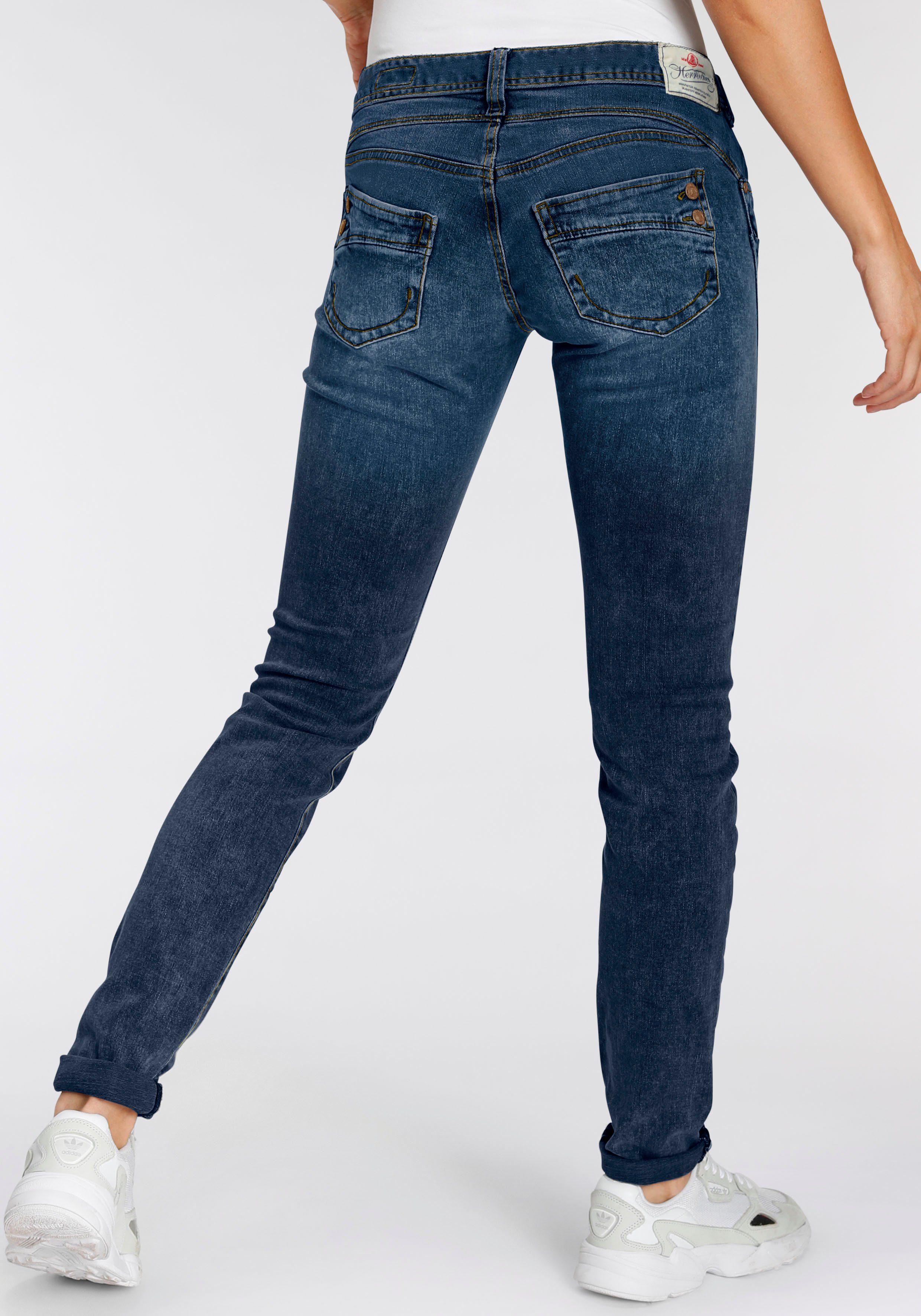 Damen Jeans Herrlicher Slim-fit-Jeans PIPER SLIM ORGANIC umweltfreundlich dank Kitotex Technologie