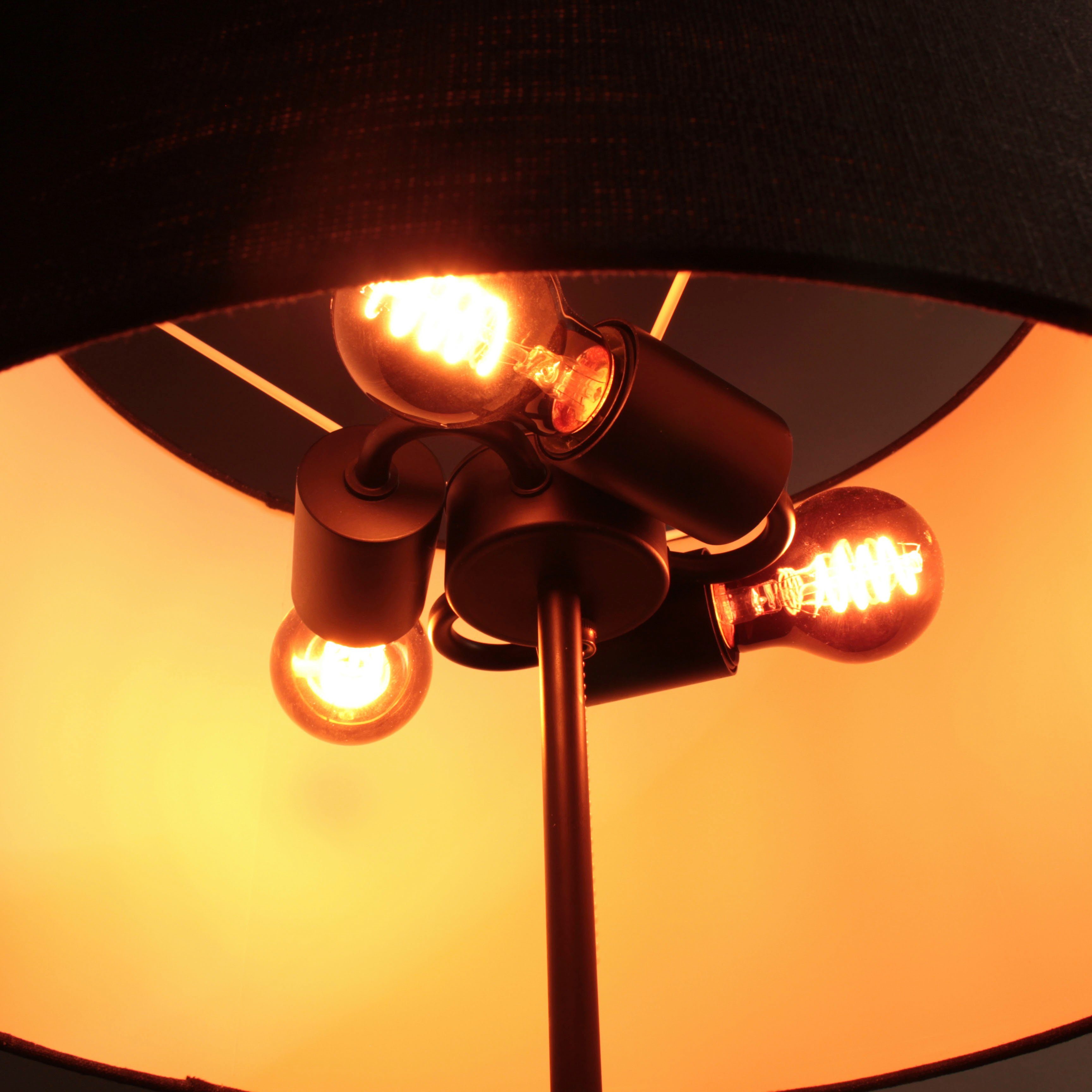 FISCHER & HONSEL Stehlampe wechselbar, Shine-Wood, hochwertige Verarbeitung Leuchtmittel