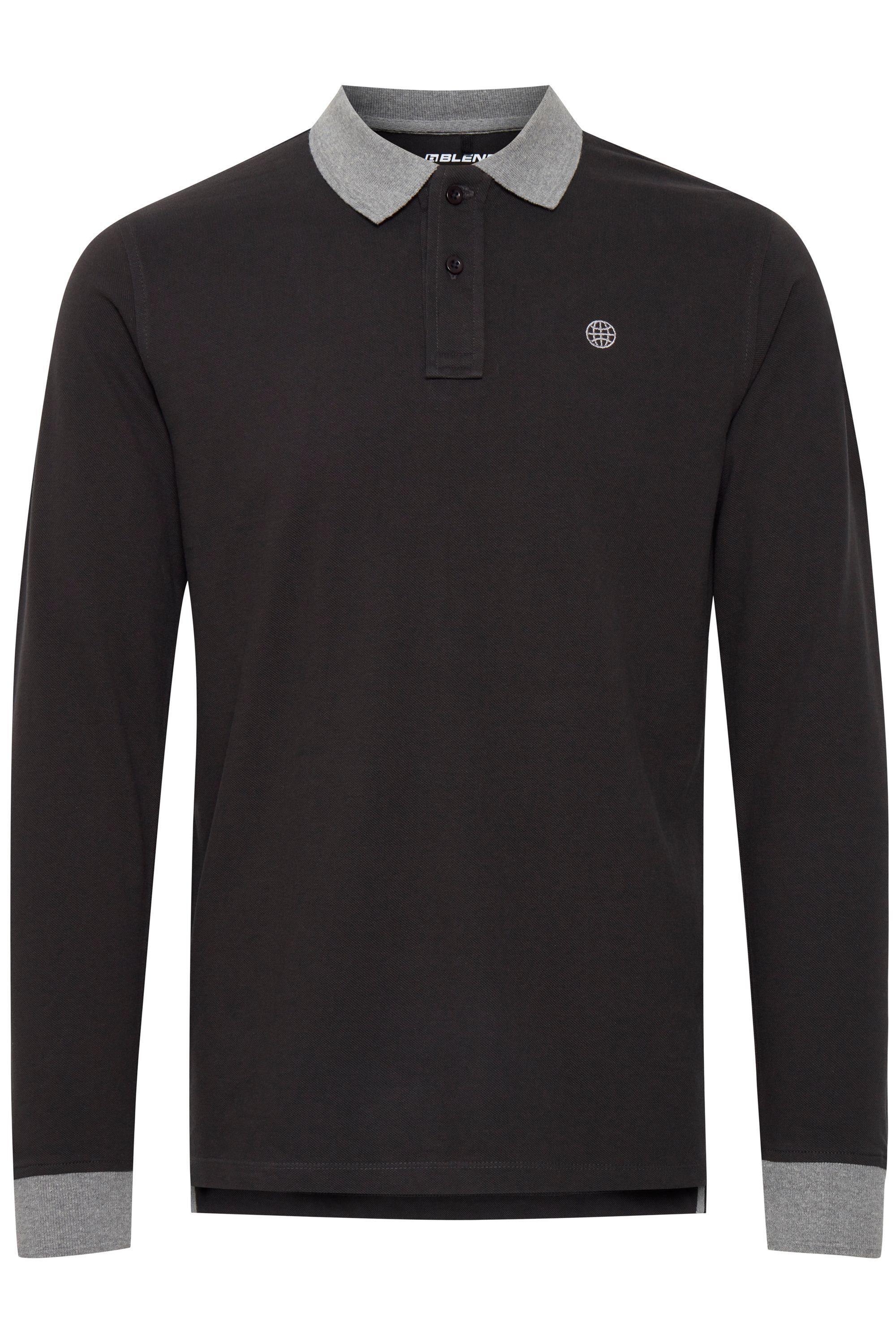 Blend Langarm-Poloshirt BHRalle Longsleeve mit verlängerter Rückenpartie günstig online kaufen
