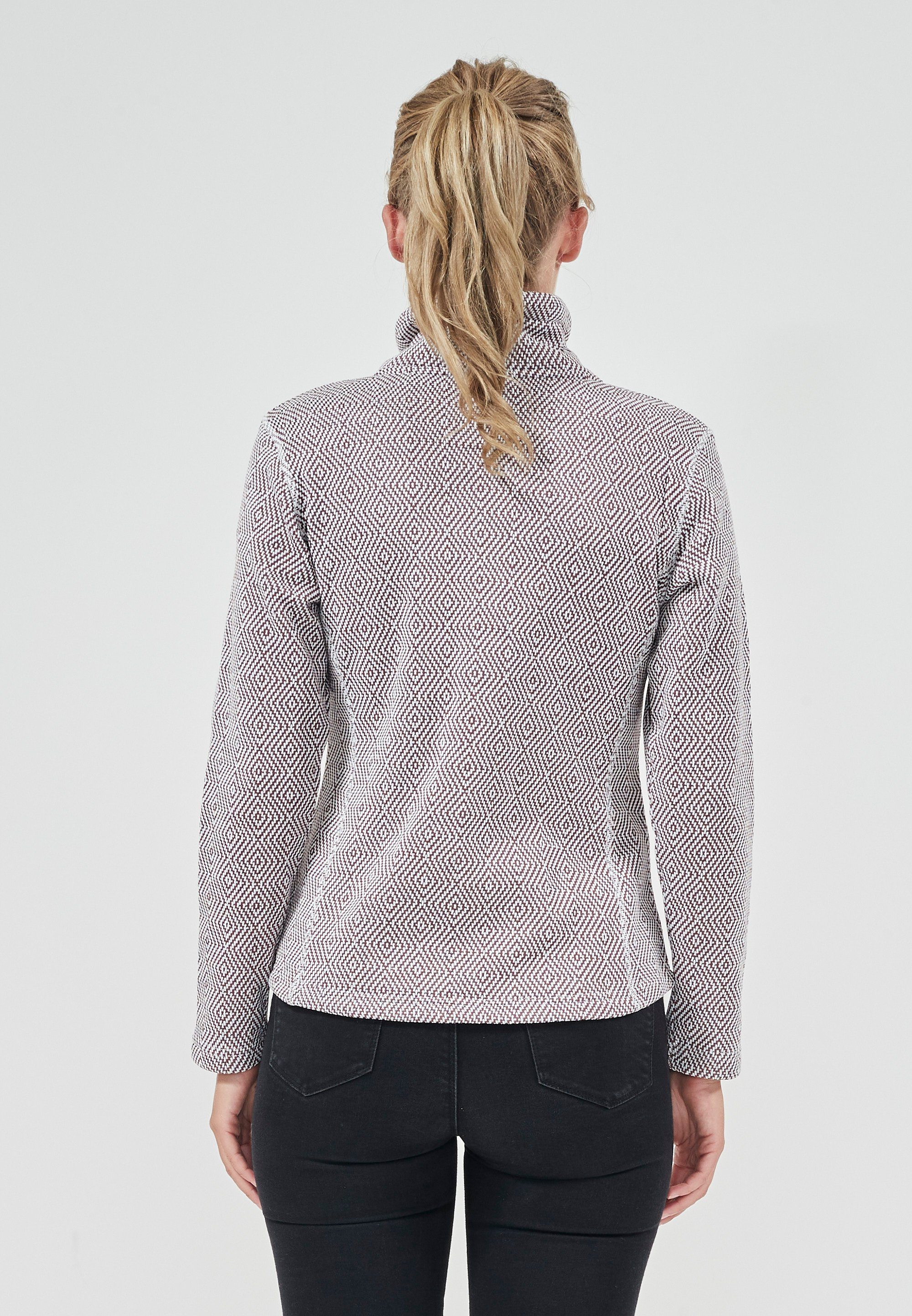 WEATHER REPORT Fleecejacke FREIDA mit hohem Stehkragen