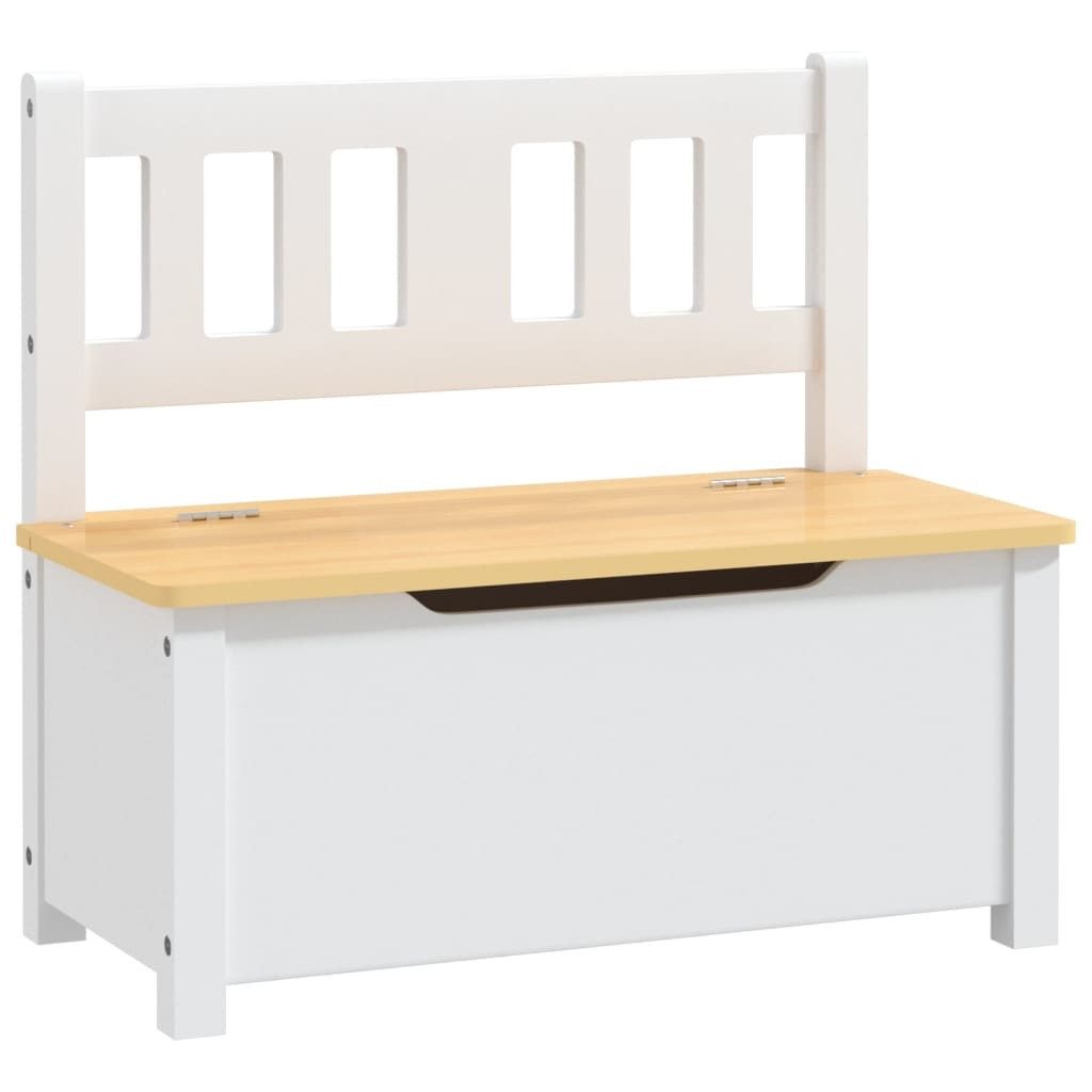 vidaXL children's seating group made of MDF in white and beige, (W/H/D: 60x48x50 cm)