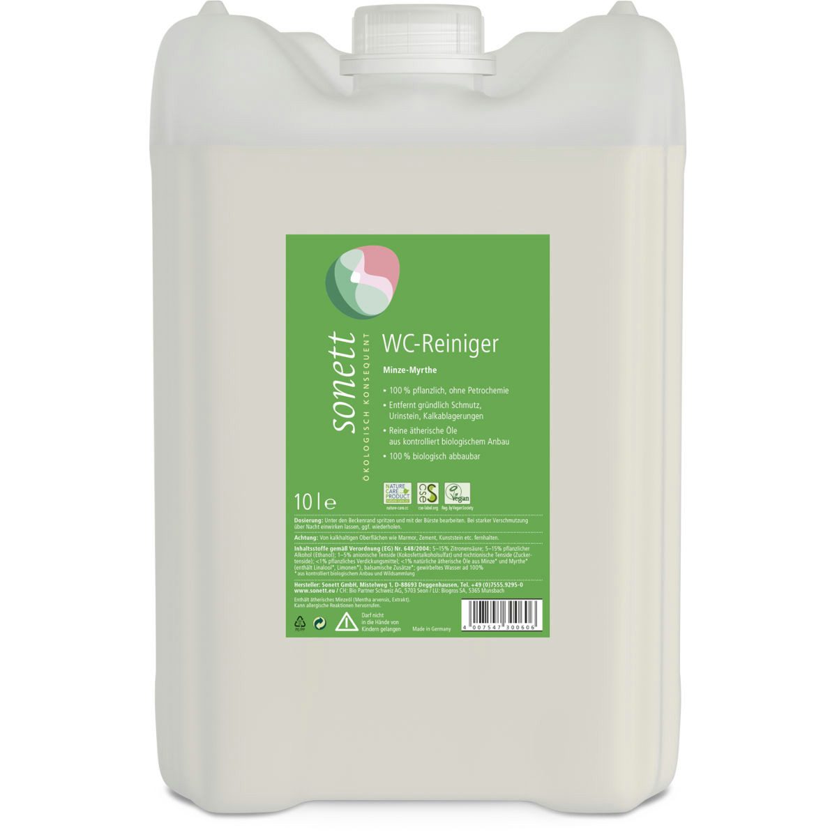 Sonett Sonett WC Reiniger Minze-Myrthe 10 Liter Очиститель туалета