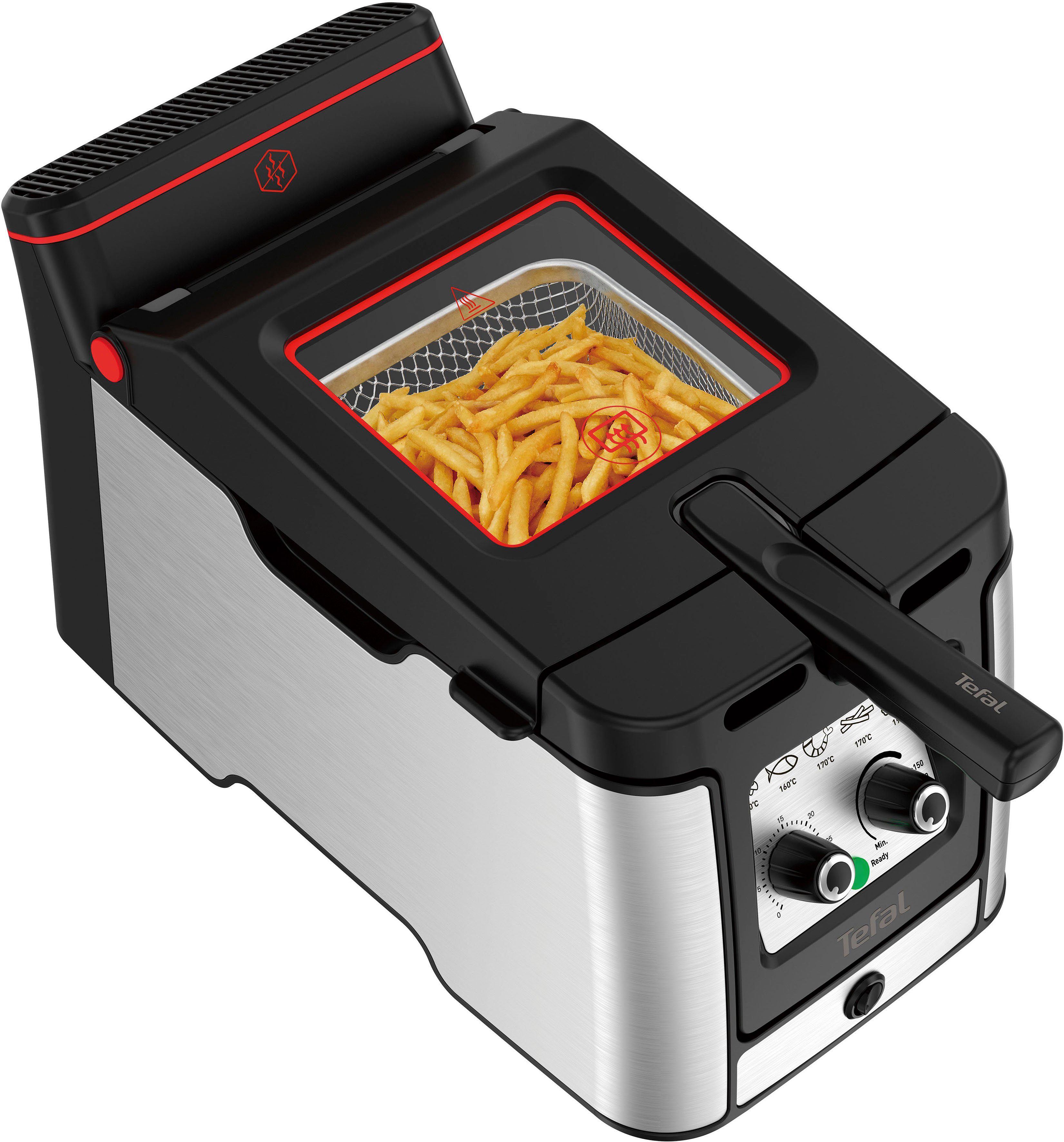 Tefal Fritteuse FR600D Clear Duo, 2000 W, aktives Filtersystem, Thermostat, Timer, FR600D