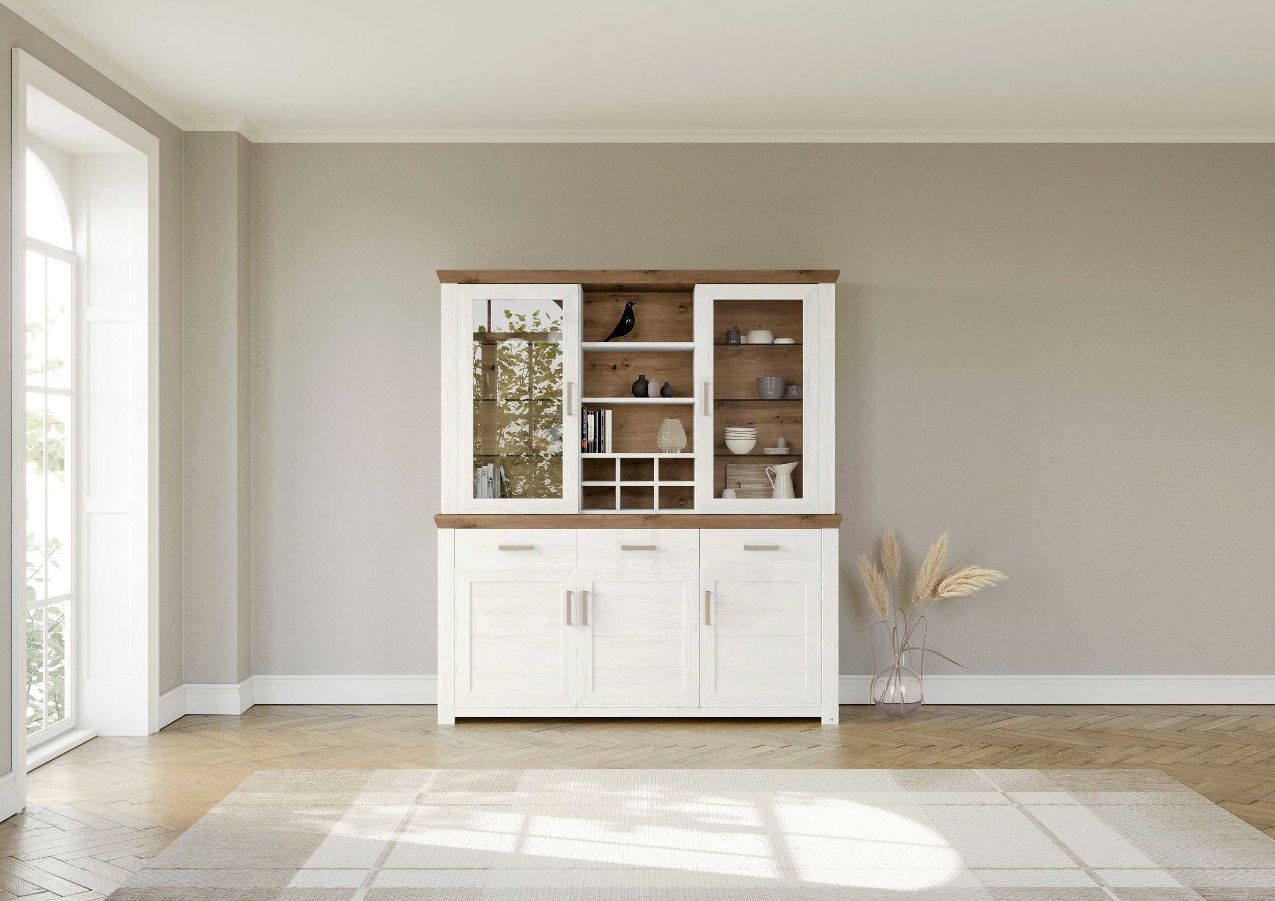 set one by Musterring Schrank-Set "York" 2 Stk. tlg. mit Glastüren, wahlwei günstig online kaufen