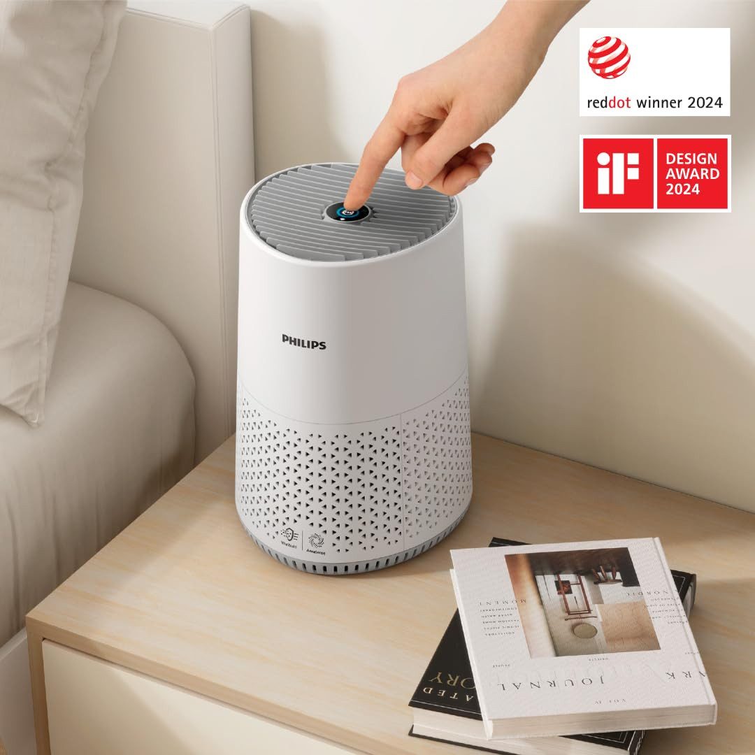 Philips Luftreiniger energieeffizient mit Smart Sensor, Für Allergiker, HEPA-Filter, für 44 m² Räume, entfernt 99,97% der Schadstoffe, Aromafunktion, diffusor App-Steuerung