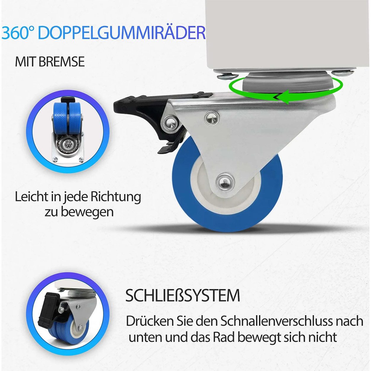 Olvy Standplattform Olvy Waschmaschinensockel mit Rollen – Bild 5 von 5