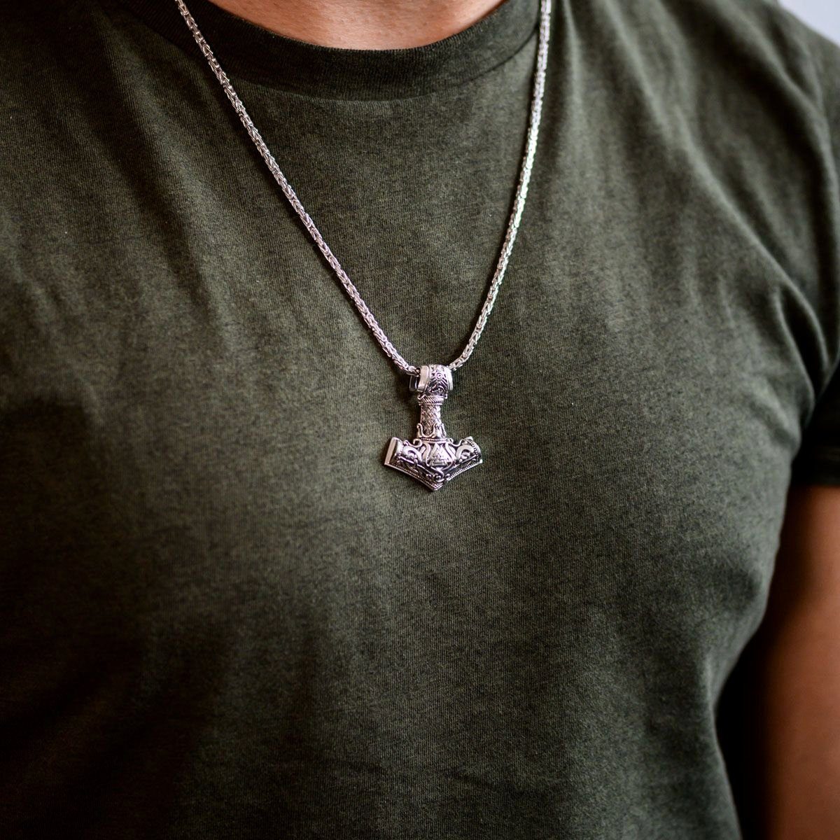 Materia Kettenanhänger Herren Thors Hammer keltisch KA-98, 925 Sterling Sil günstig online kaufen