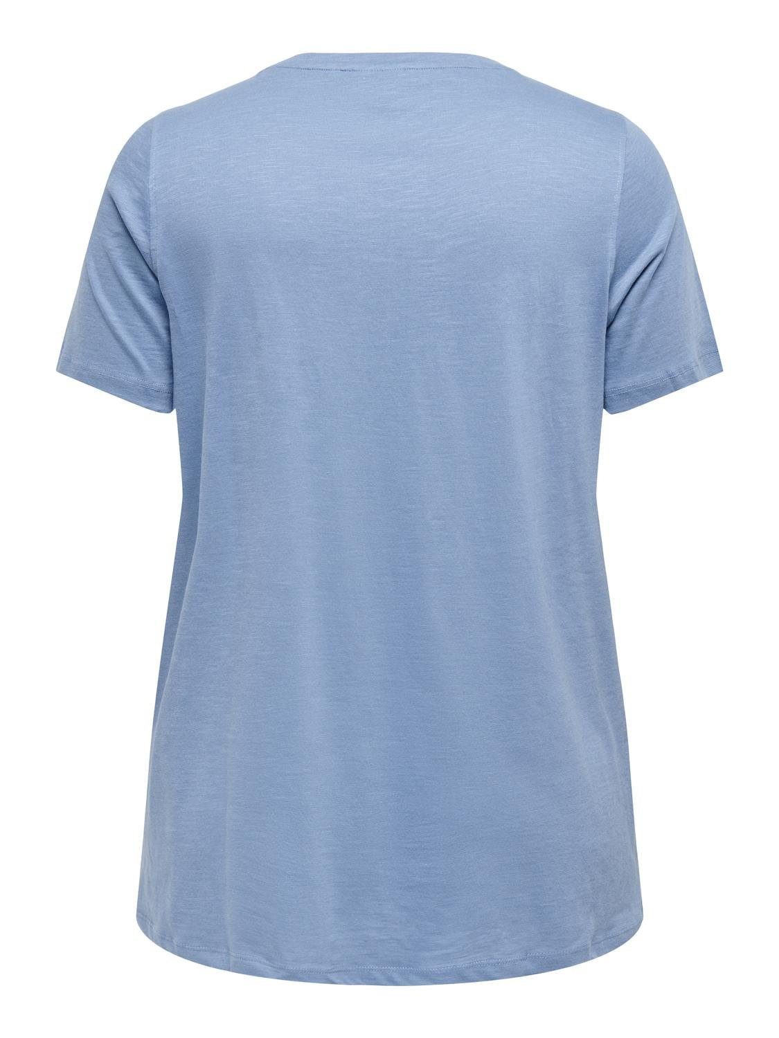 ONLY CARMAKOMA T-Shirt Rundhals Kurzarm Print günstig online kaufen