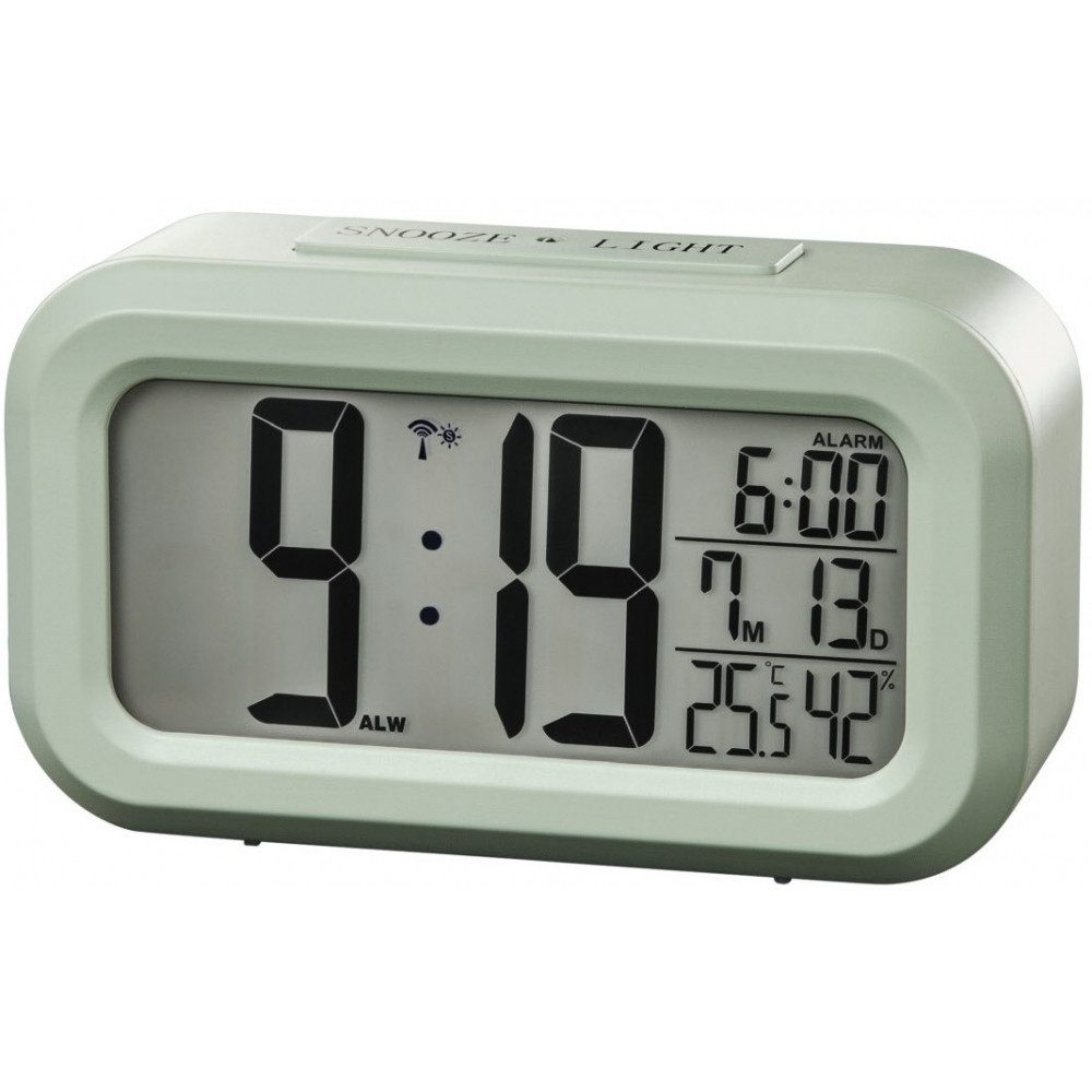 Funkwecker Hama RC 660 Funkwecker mintgrün mit Snooze-Funktion.
