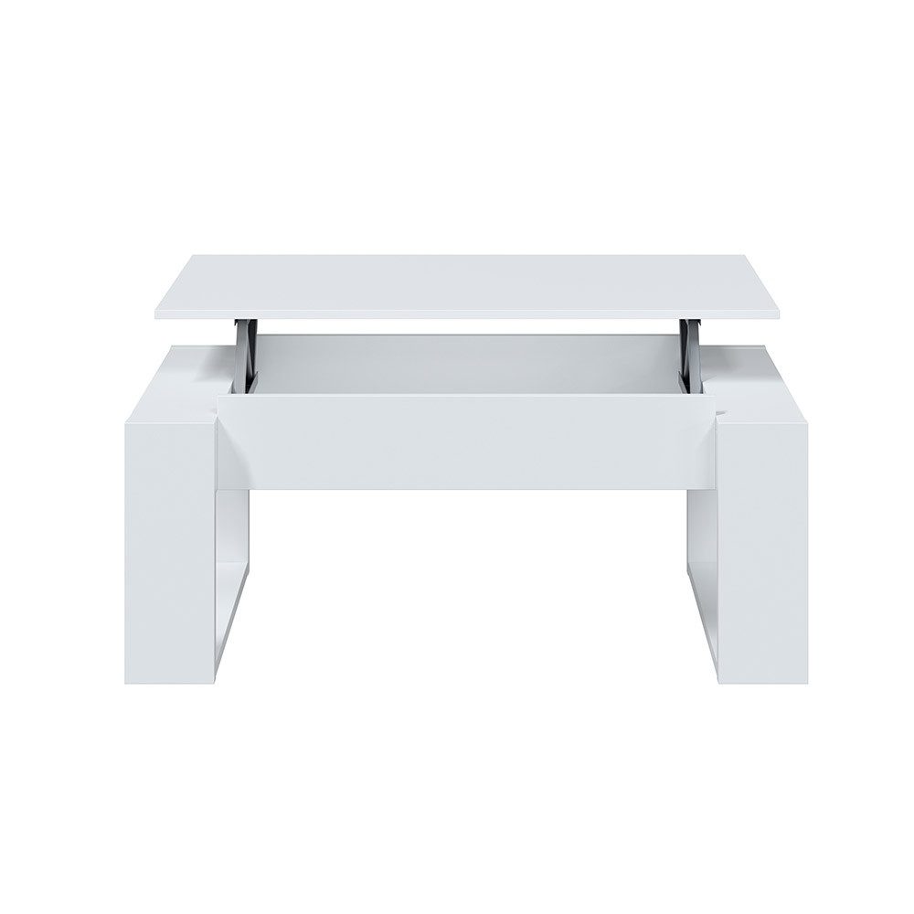 freiraum Couchtisch Nova, höhenverstellbar in Artik-Weiß - 105x45x55 (BxHxT)
