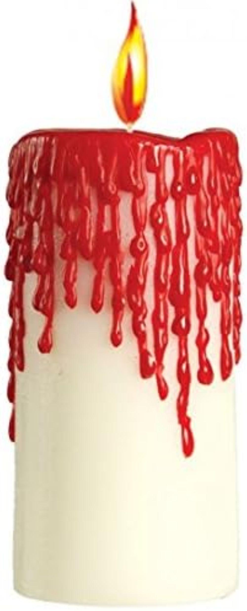 Fiestas Guirca Geburtstagskerze Halloween Wachskerze mit Bluttropfen, 10,5 cm