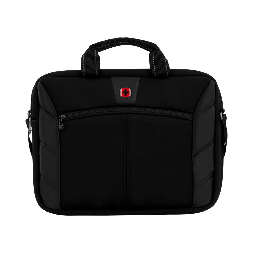Wenger Laptoptasche Laptop-Slimcase Sherpa 16" Laptop Trolleyriemen Leicht 8 Liter Schwarz