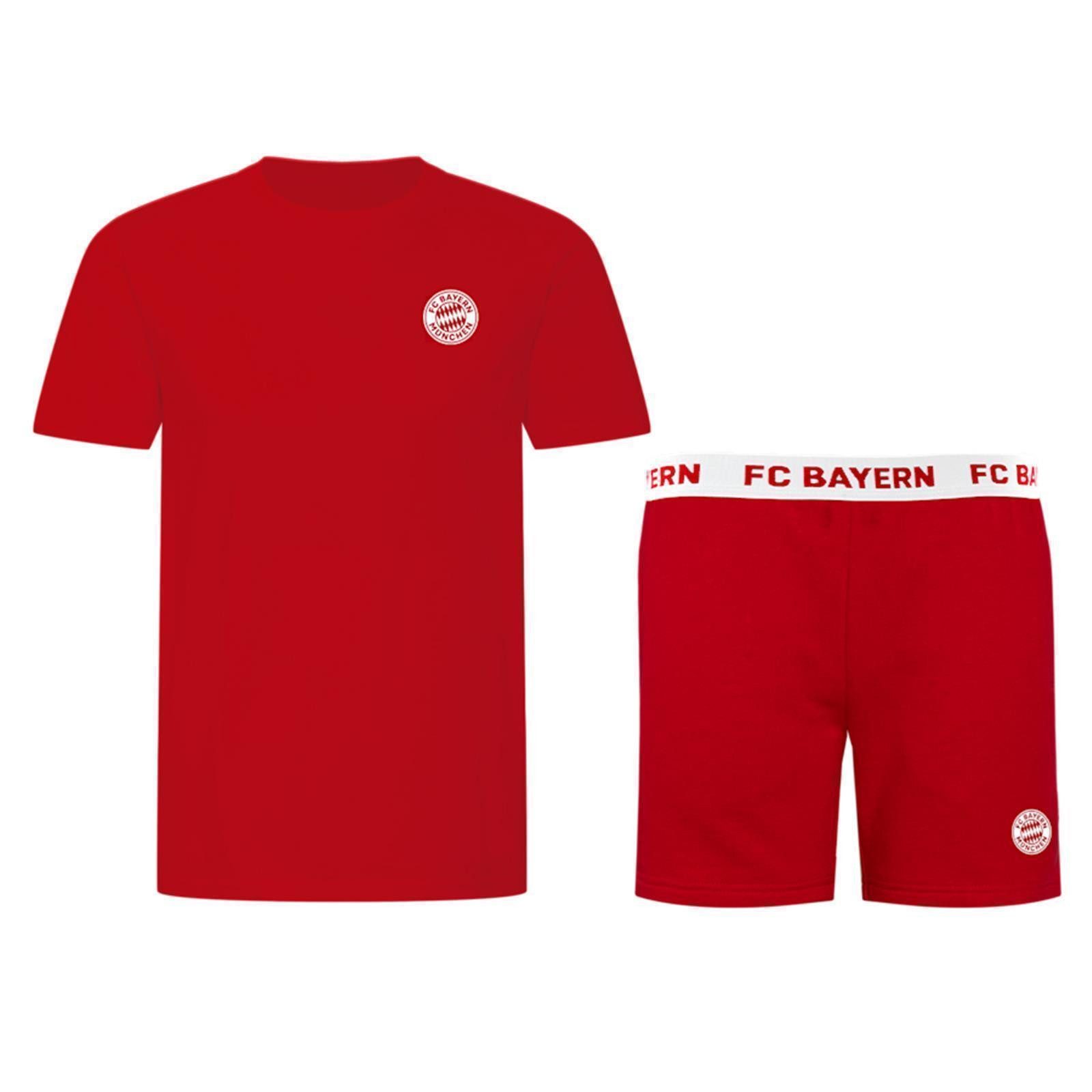 FC Bayern München Schlafanzug FC Bayern Schlafanzug Kinder kurz rot
