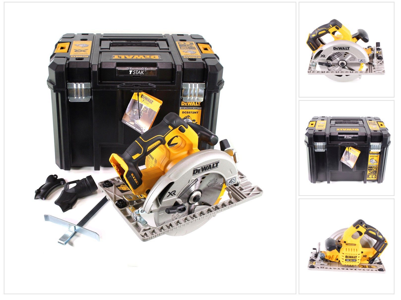 DeWalt Kompakt-Handkreissäge DCS 572 NT Akku Handkreissäge 18V 184 x 16 mm Solo + T-STAK - ohne Ak