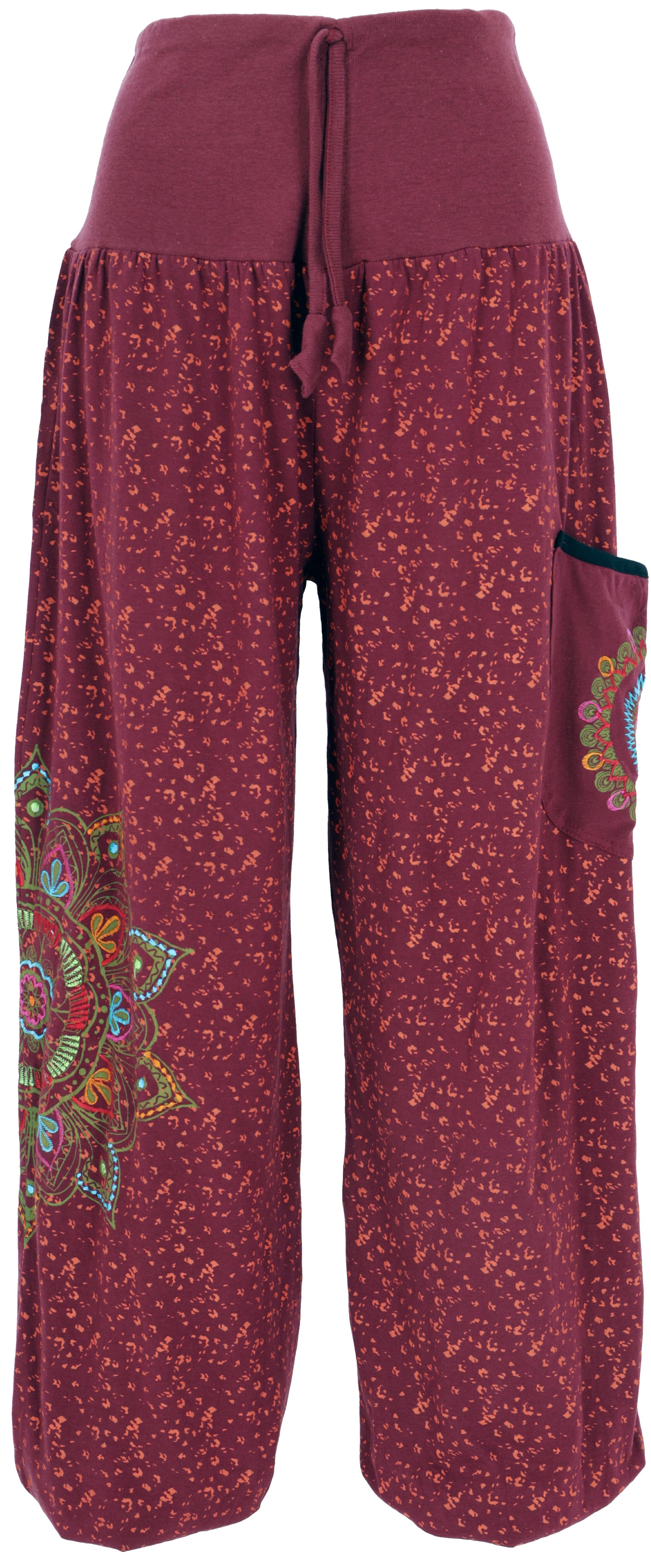 Guru-Shop Relaxhose Weite Pluderhose mit breitem günstig online kaufen