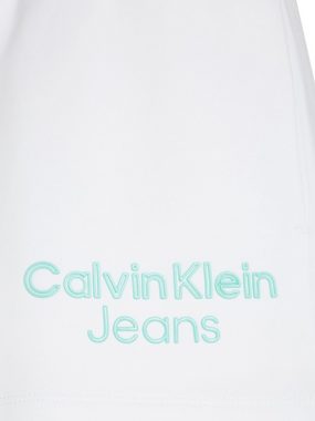 Calvin Klein Jeans Sweatshorts STACKED INSTITUTIONAL SHORTS mit Logoschriftzug