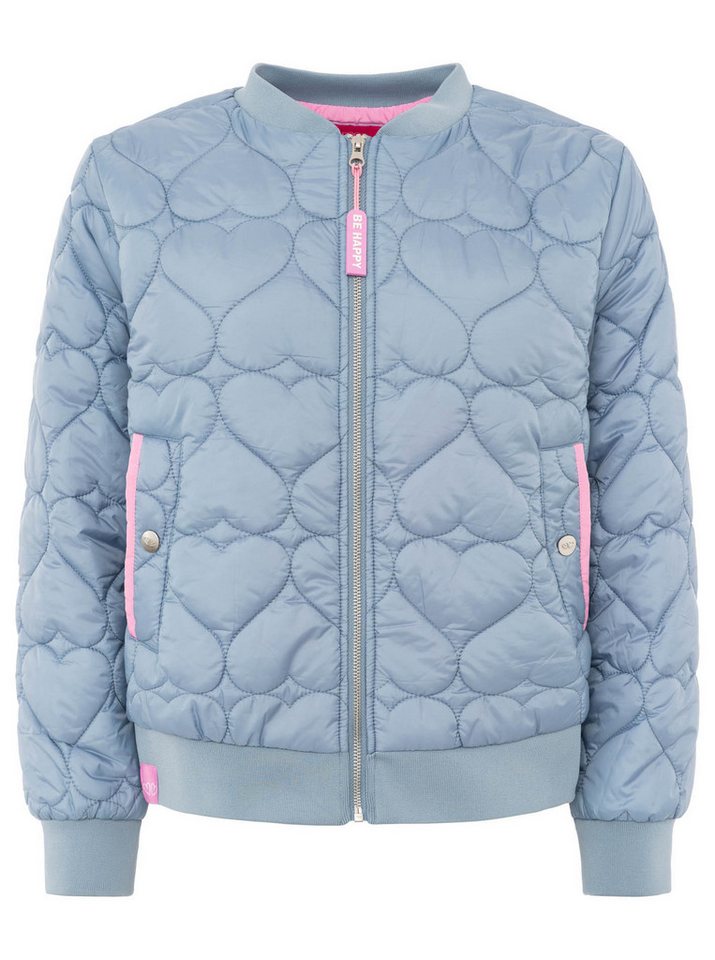 Zwillingsherz Steppjacke Bomberjacke mit gesteppten Herzen, mit Taschen und Reißverschluss