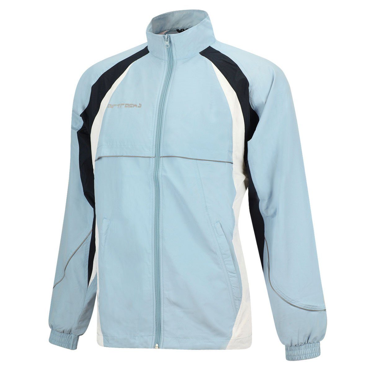 Airtracks Laufjacke Herren Fahrradjacke / Laufjacke Funktionsjacke Ideal für Radfahren Laufen Training, » S M L XL XXL XXXL « hellblau-weiß