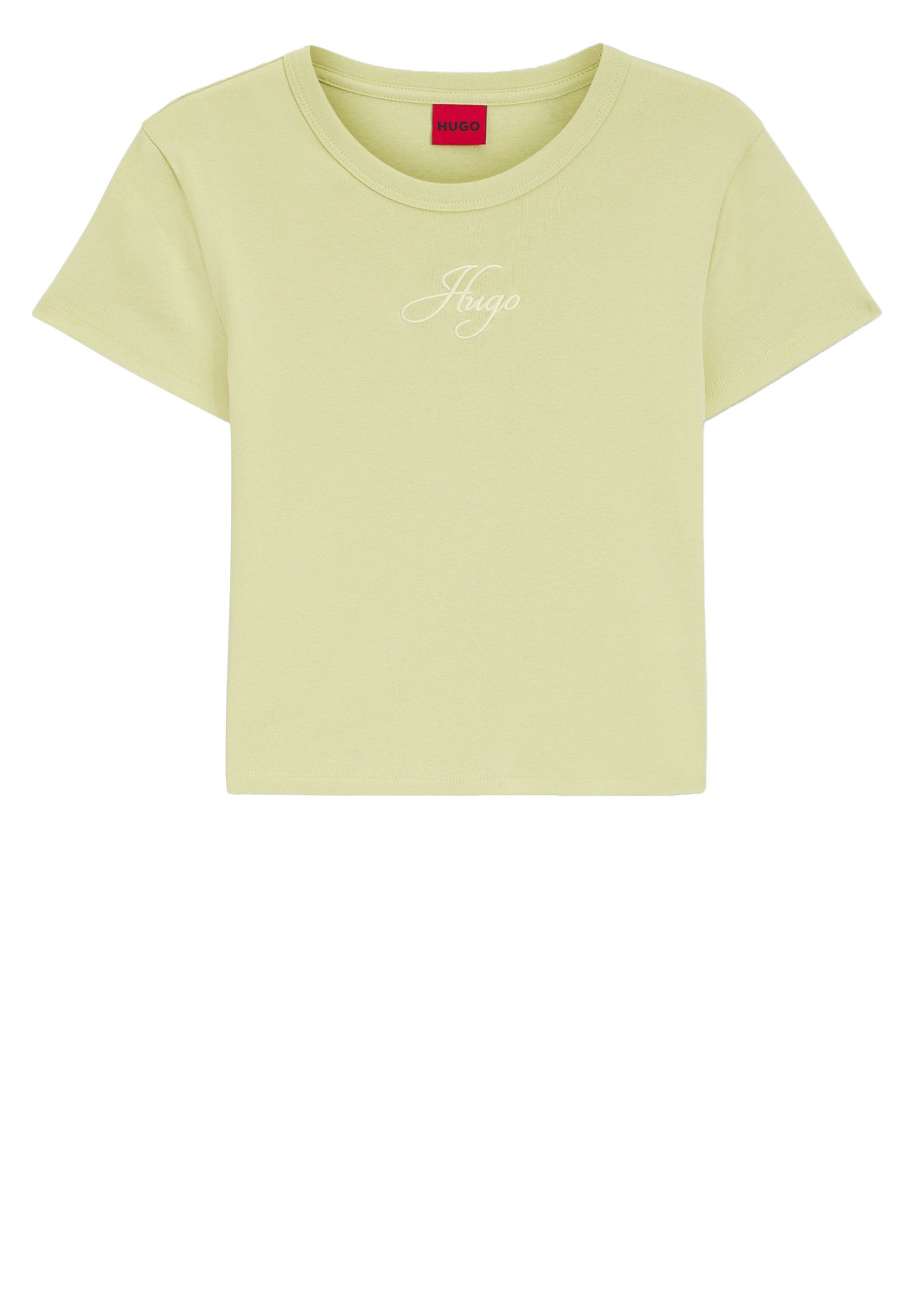 HUGO T-Shirt Delanor mit Logo-Stickerei (1-tlg)