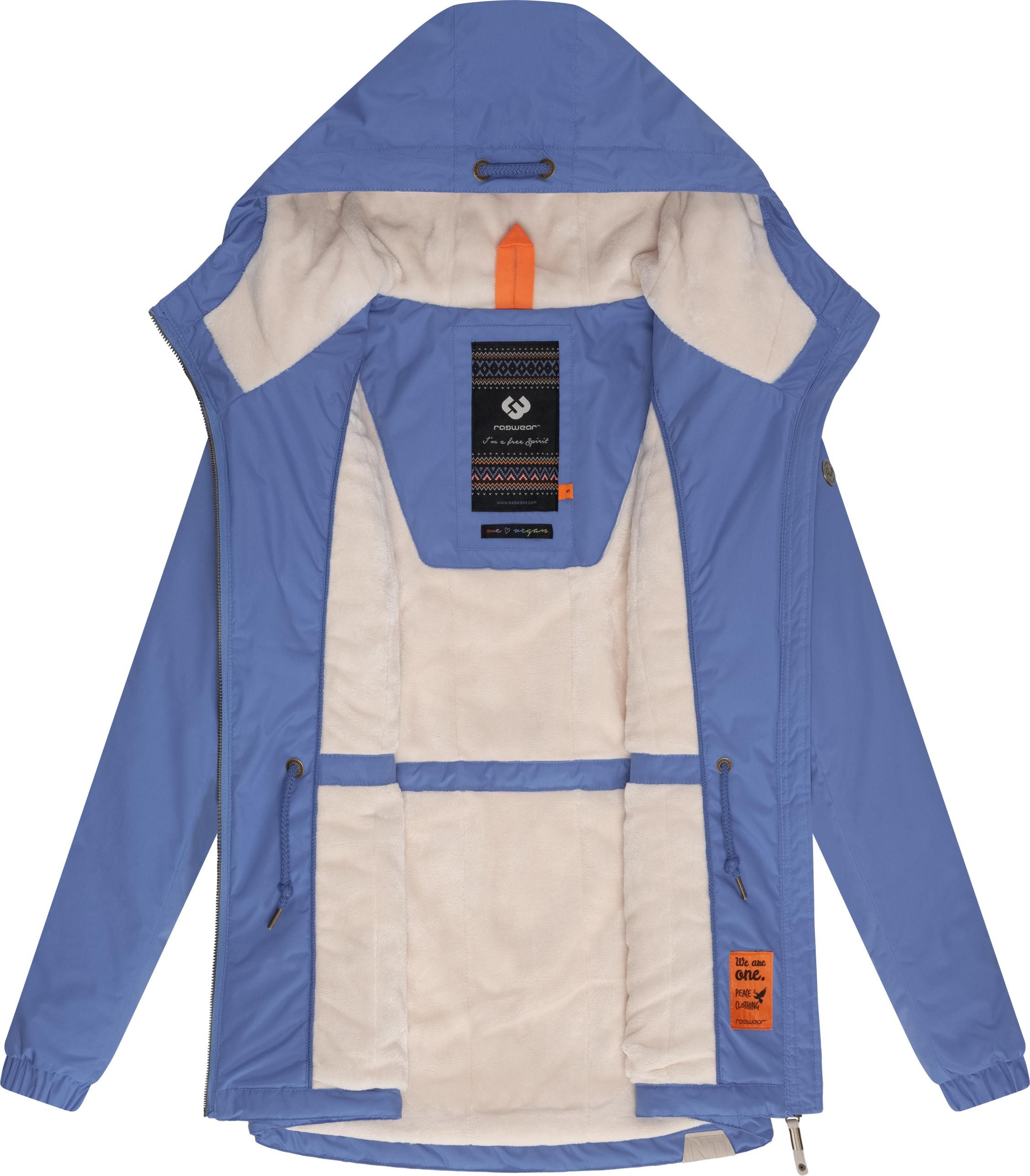 Ragwear Winterjacke Dankka Warm Wasserdichte weiche Damen Jacke für den Winter