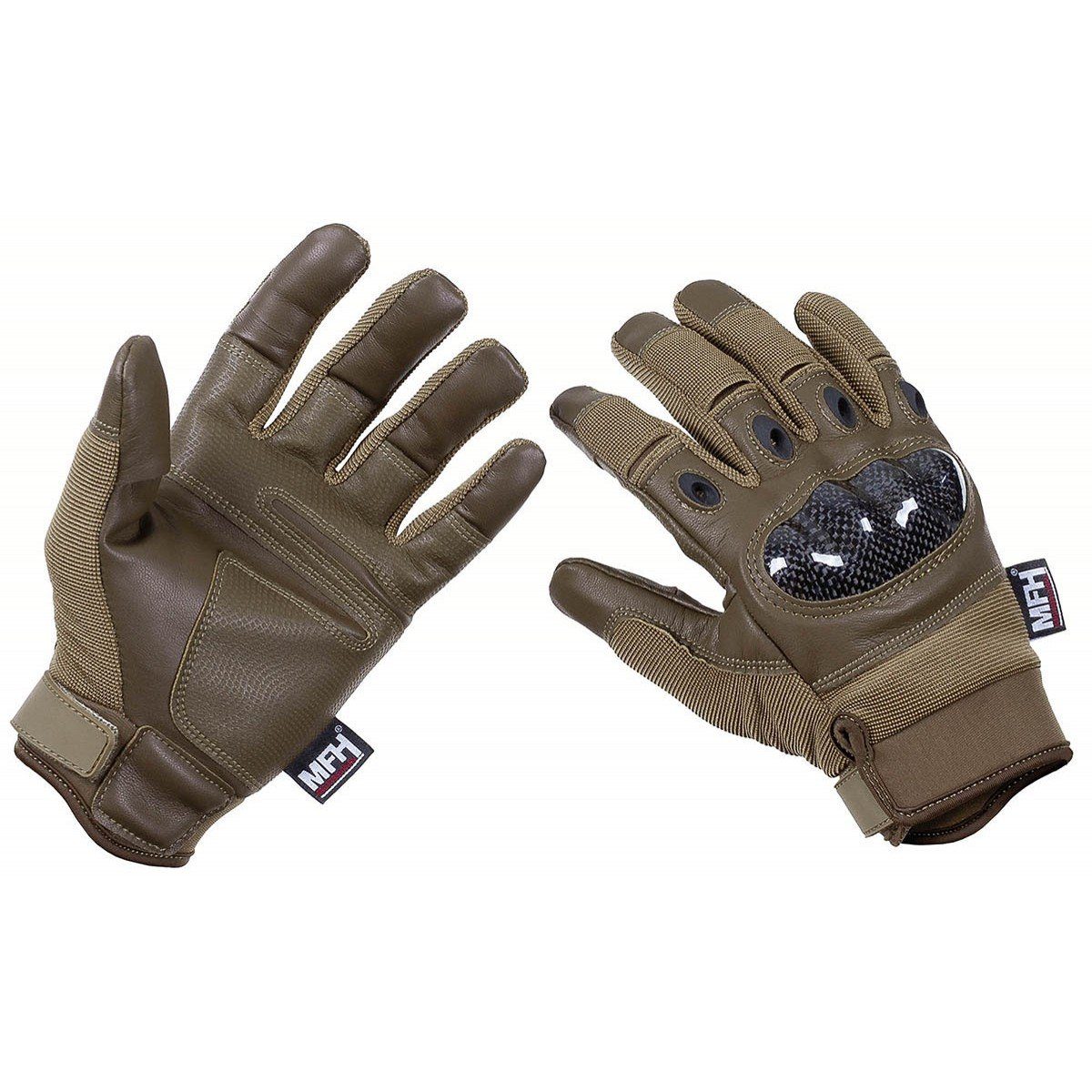 MFH Multisporthandschuhe Tactical Outdoor Handschuhe, "Mission" coyote tan
