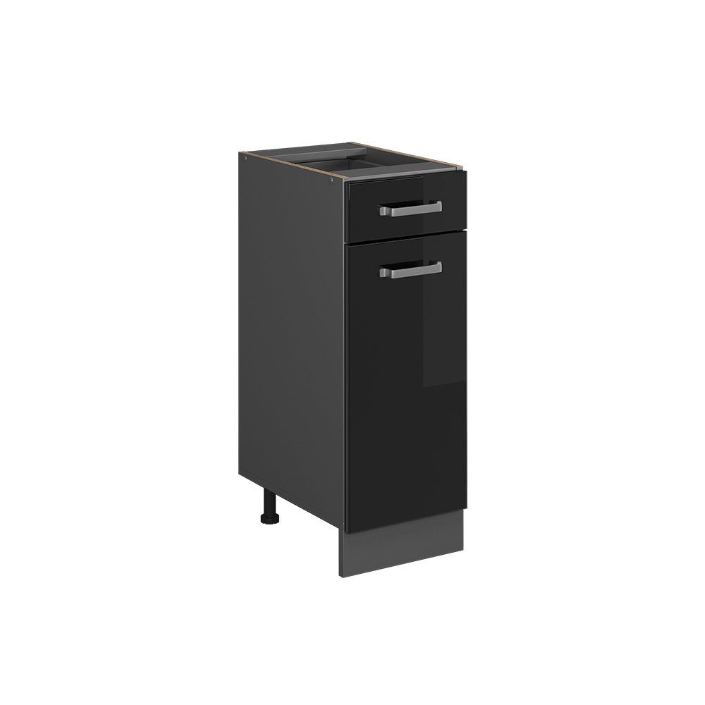 Vicco Unterschrank R-Line, Schwarz Hochglanz/Anthrazit, 30 günstig online kaufen