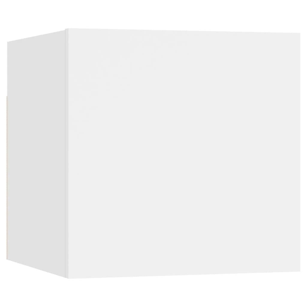 furnicato Nachttisch Weiß 30,5x30x30 cm Holzwerkstoff günstig online kaufen