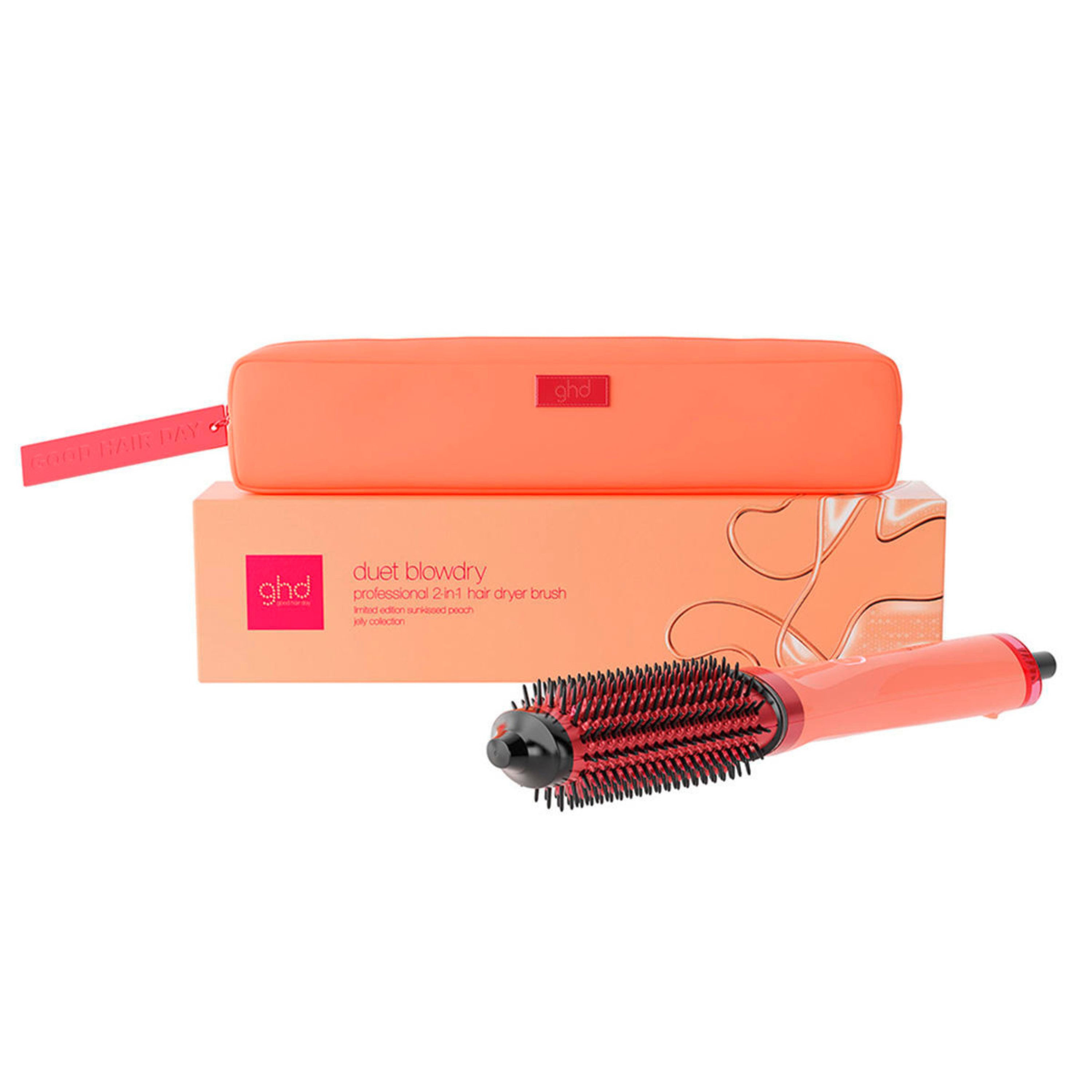 GHD Haarglättbürste Duet Blowdry Styler - 2-in-1 Föhnbürste in Sunkissed Peach, Für den perfekten Blowdry-Look wie vom Friseur