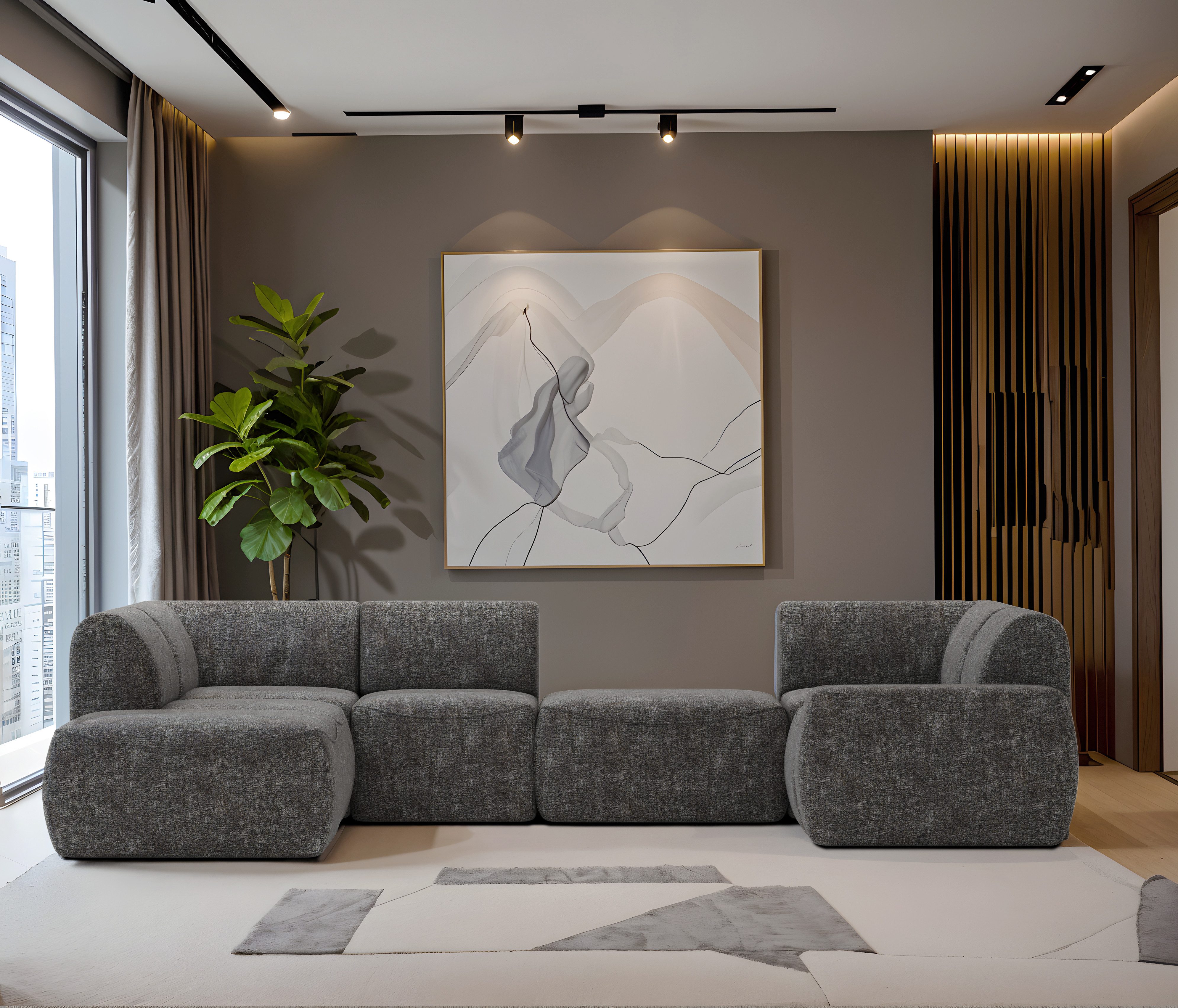 Beautysofa Sofa-Mittelelement Sessel MALMO Sofa-Mittelelement (Modulares Sofaelement mit Rückenlehne), Individuell kombinierbare Sofamodule