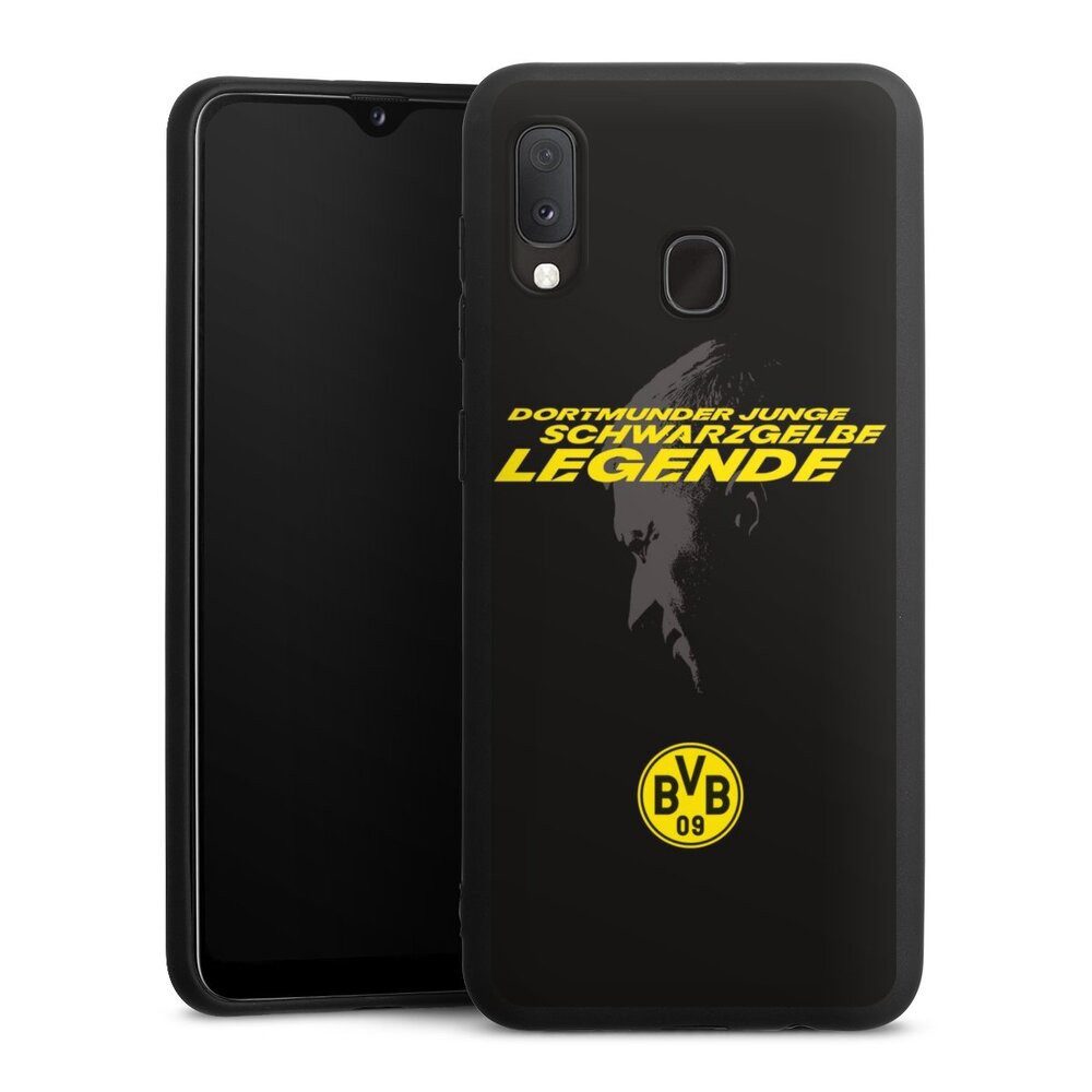 DeinDesign Handyhülle Marco Reus Borussia Dortmund BVB Danke Marco Schwarzgelbe Legende, Samsung Galaxy A20 Silikon Hülle Premium Case Handy Schutzhülle