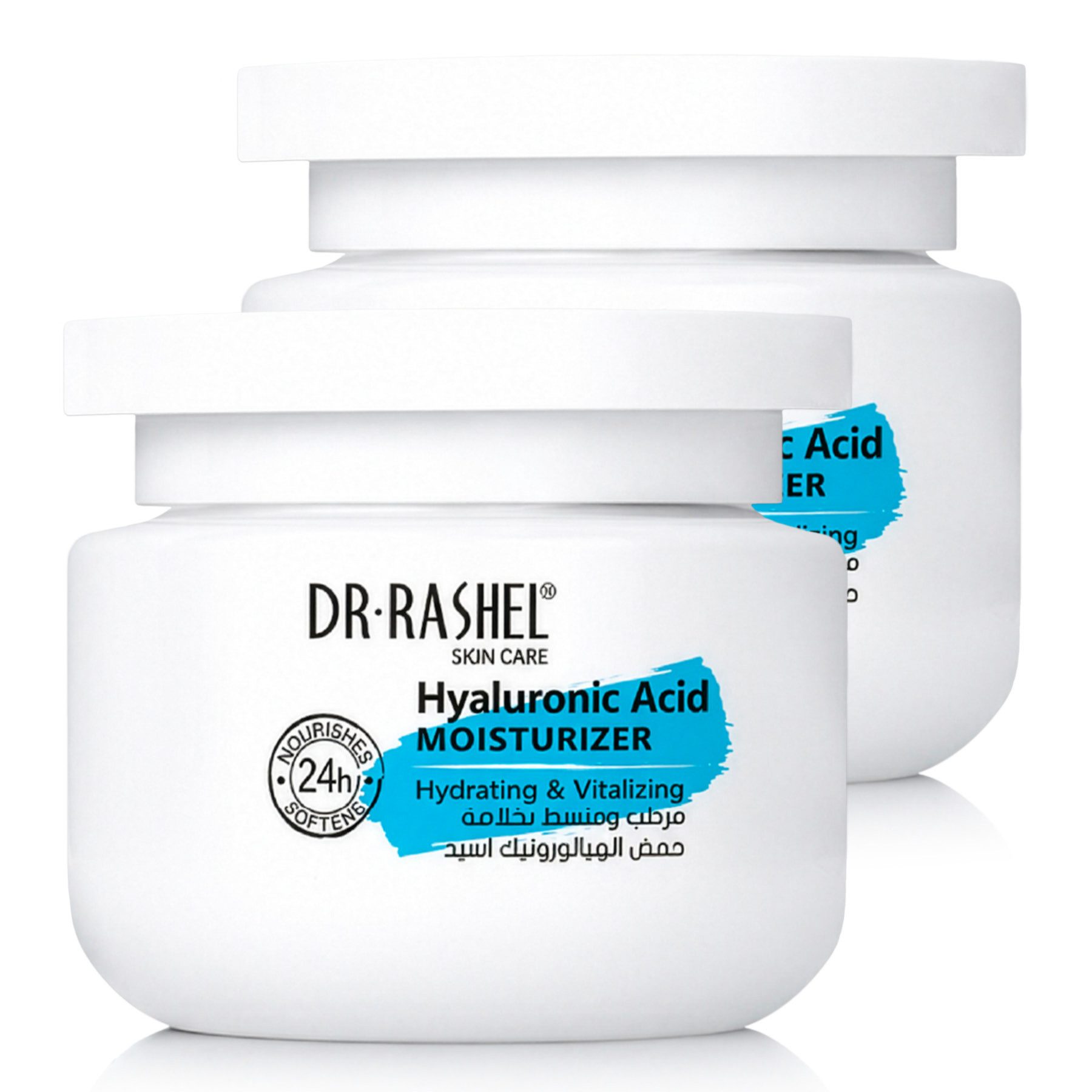 DR RASHEL Tagescreme Hyaluron Gesichtscreme Hyaluronic Acid Moisturizer Feuchtigkeitscreme, 2-tlg., Tagescreme, gesichtscreme, Tagespflege, Anti-Falten